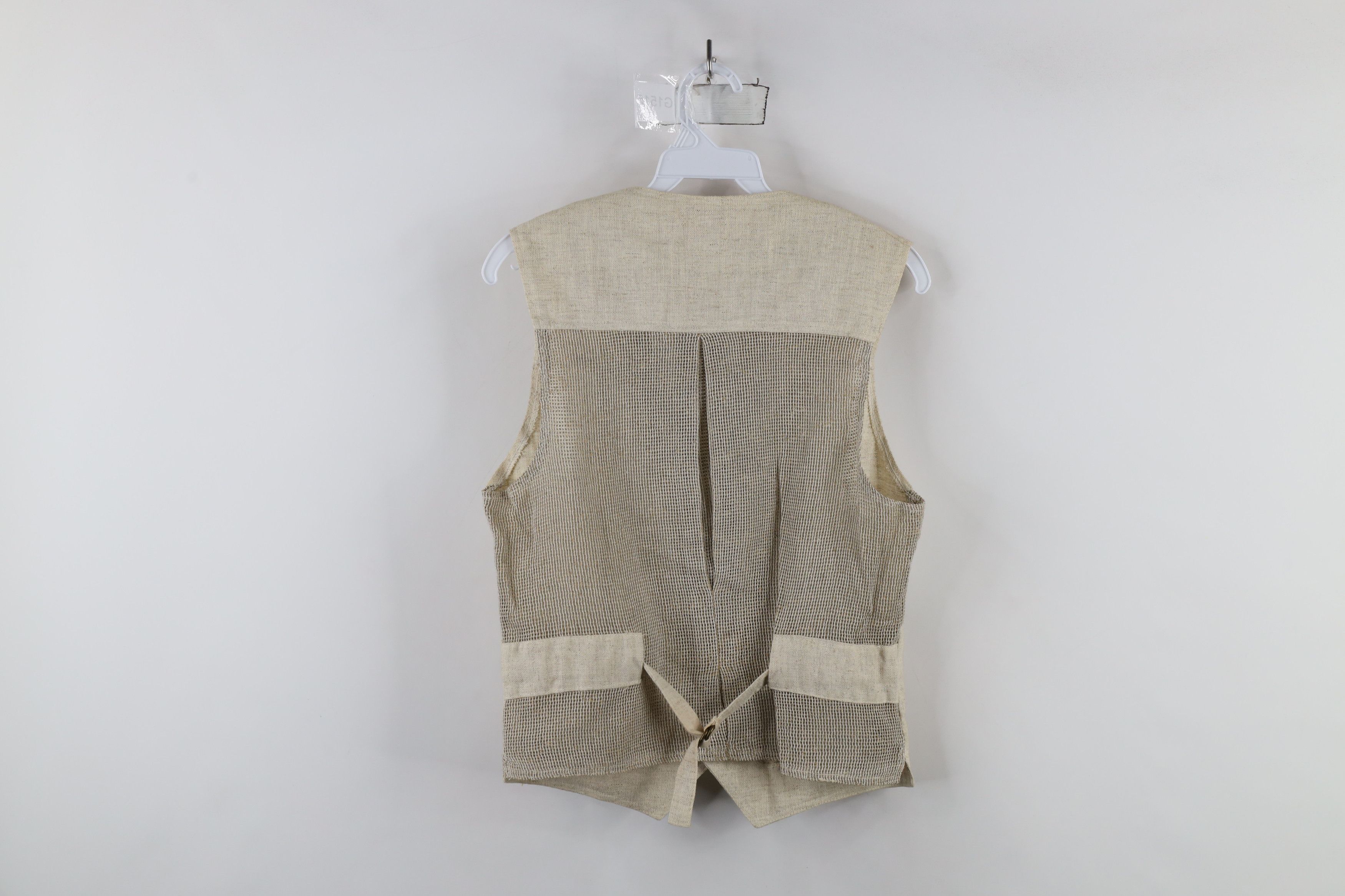 Vintage Vintage 70s Streetwear Burlap Linen Buckle Back Vest USA Size US M / EU 48-50 / 2 - 13 Thumbnail