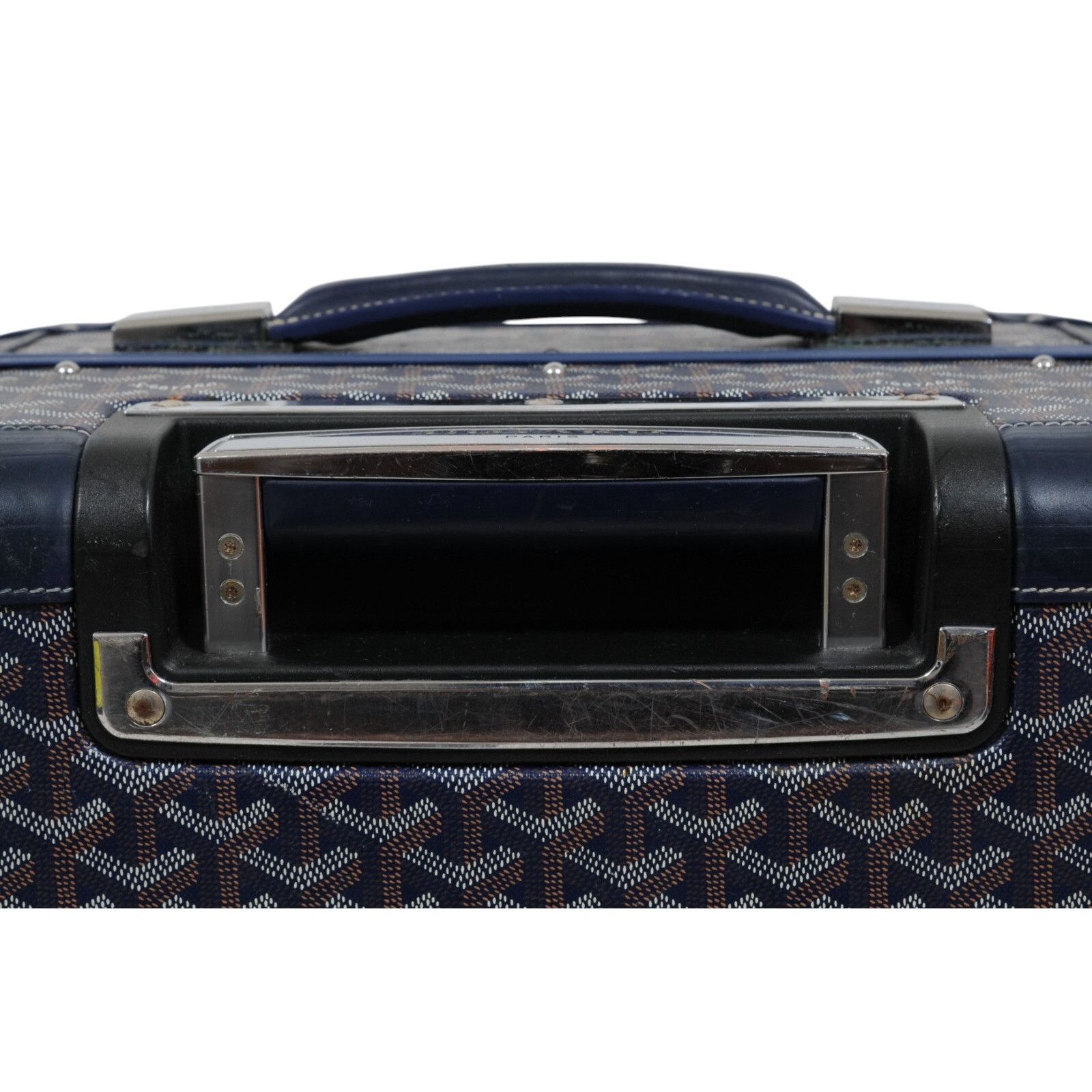 Goyard Navy Blue Coated Canvas Bourget Trolley PM Rolling - 02538 Size ONE SIZE - 12 Thumbnail