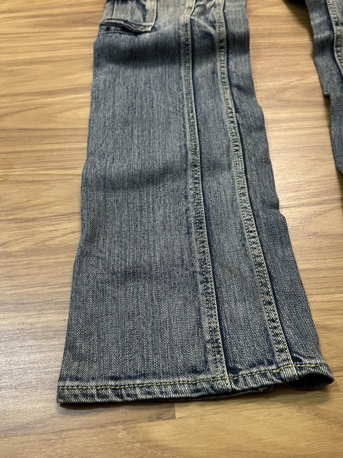 Nicole Club Nicole Club For Men Flare Multi Pocket Bondage Denim Jeans Size US 32 / EU 48 - 6 Thumbnail