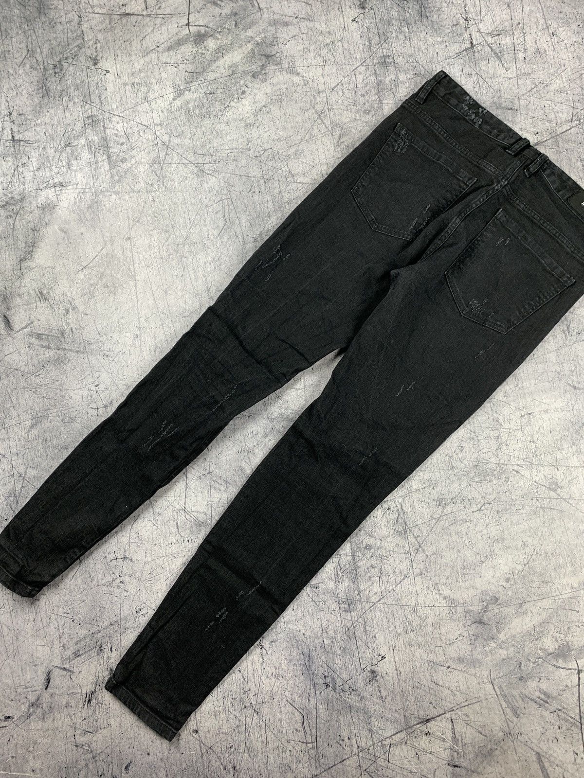 Represent Clo. Represent Clo. Knee Destroyer Denim Black Skinny Jeans Sz 30 Size US 30 / EU 46 - 10 Thumbnail