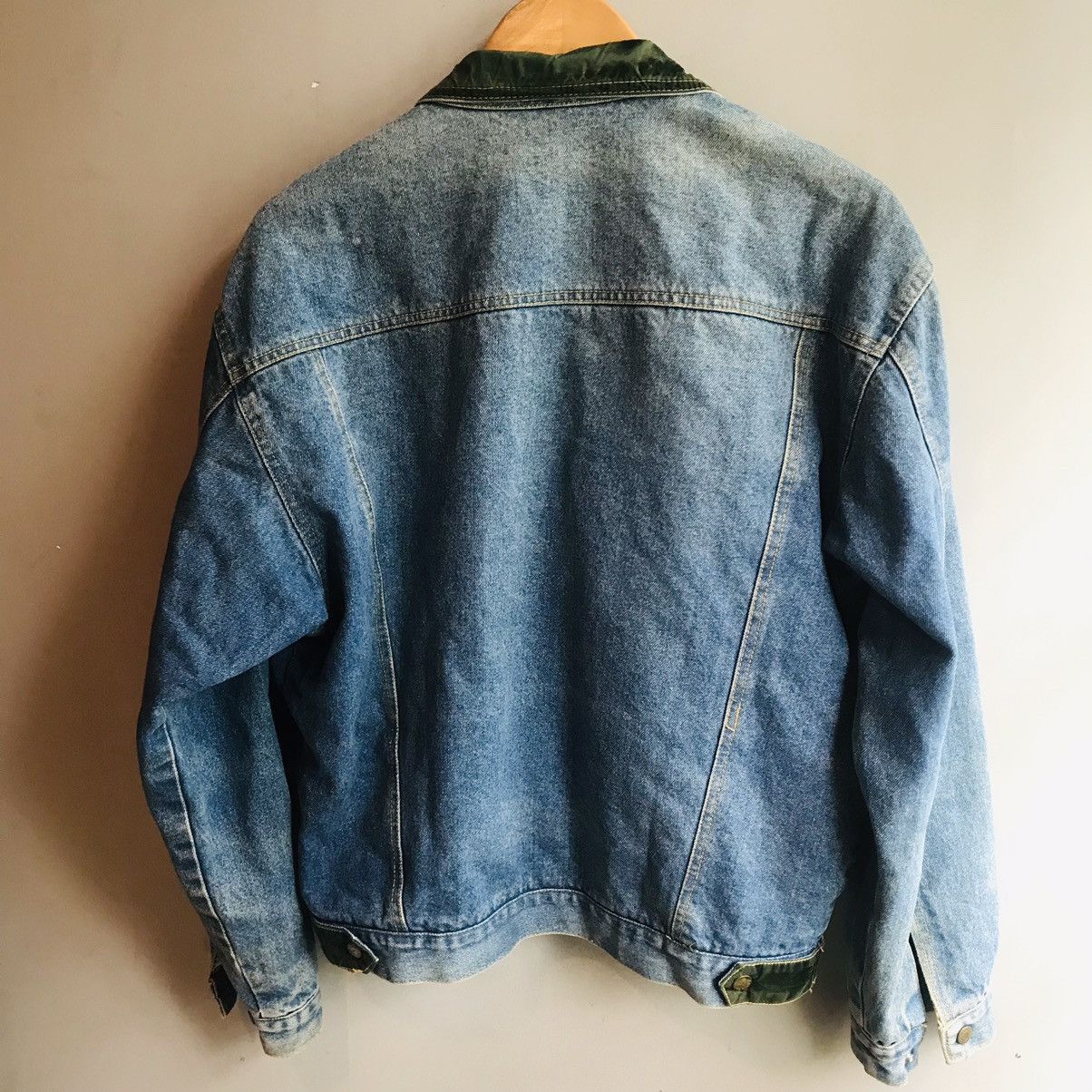 Seditionaries × Vintage Vintage Velour Collar Denim Jacket Size US M / EU 48-50 / 2 - 8 Thumbnail