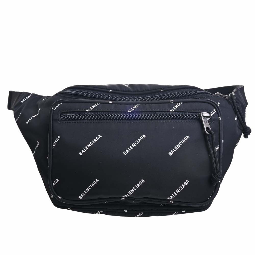 Balenciaga Nylon Explorer Pouch Belt Bag Black