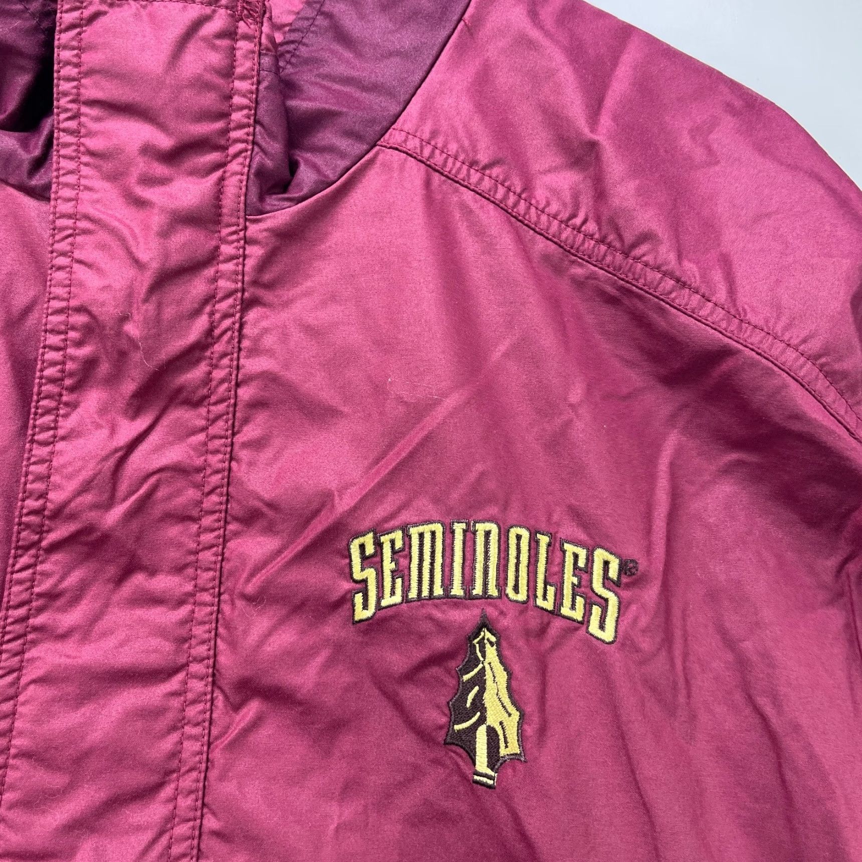 Nike VINTAGE 90s Nike FSU Florida State University Seminoles Windbreaker Jacket XL Red Men Jacket Windbreaker 90s Nike FSU Seminoles Mens XL Size US XL / EU 56 / 4 - 6 Thumbnail