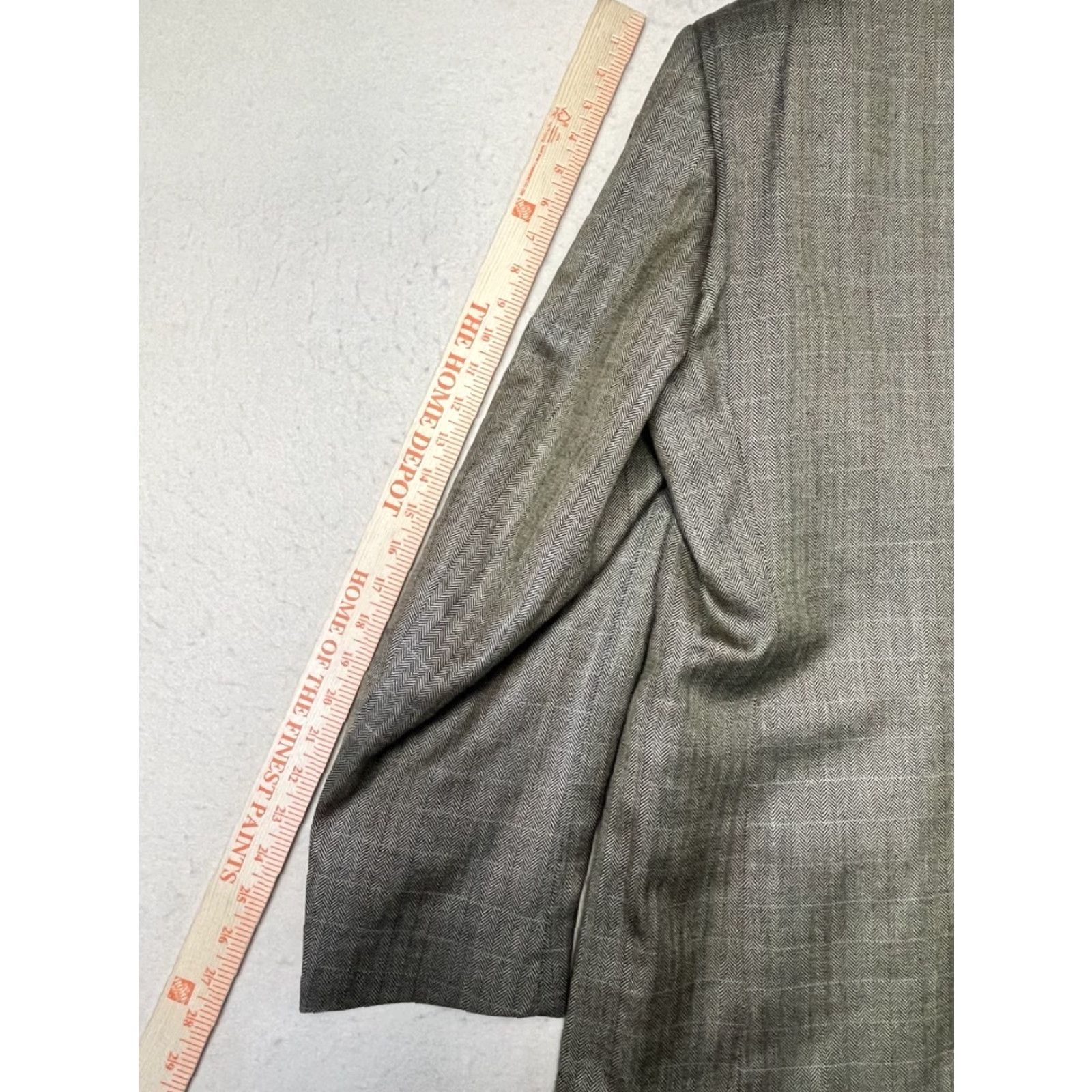 Pronto Uomo Pronto Uomo Blazer Mens 46R Silk Brown Gold Pinstripe Sport Coat Jacket Two-Button 2 Piece Size 46R - 3 Thumbnail