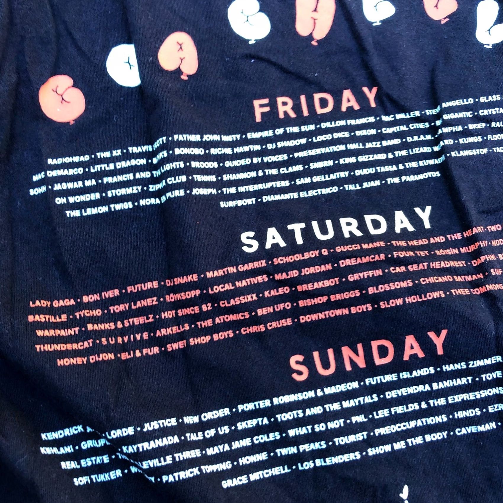 Vintage VINTAGE COACHELLA Official T Shirt Women's SMALL Black Radiohead Lady Gaga Shirt Women Small Black 2017 Size S / US 4 / IT 40 - 2 Thumbnail