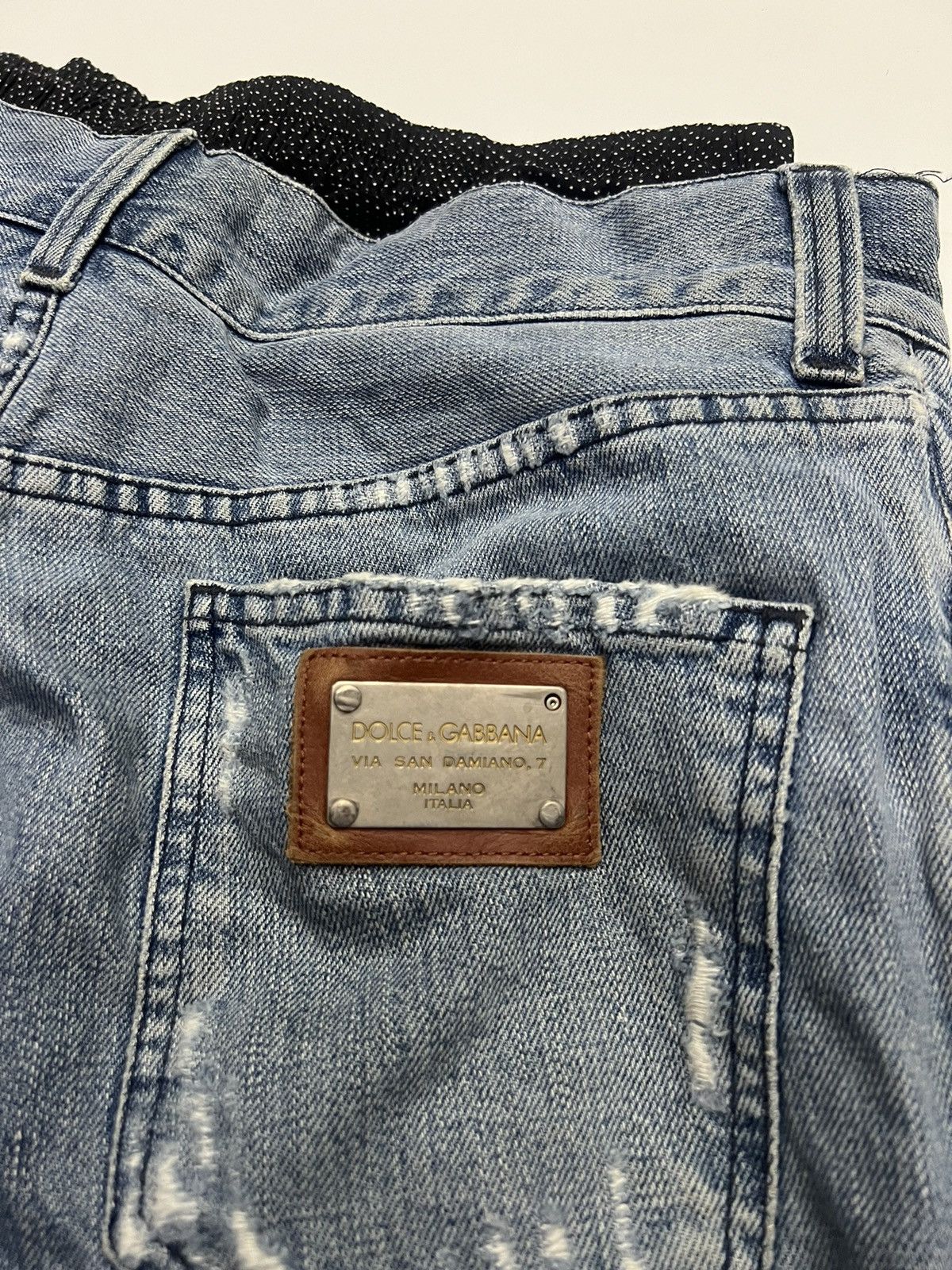 Dolce & Gabbana Insane🔥Dolce & Gabbana Distress Design Denim Size 34 Size US 34 / EU 50 - 8 Thumbnail