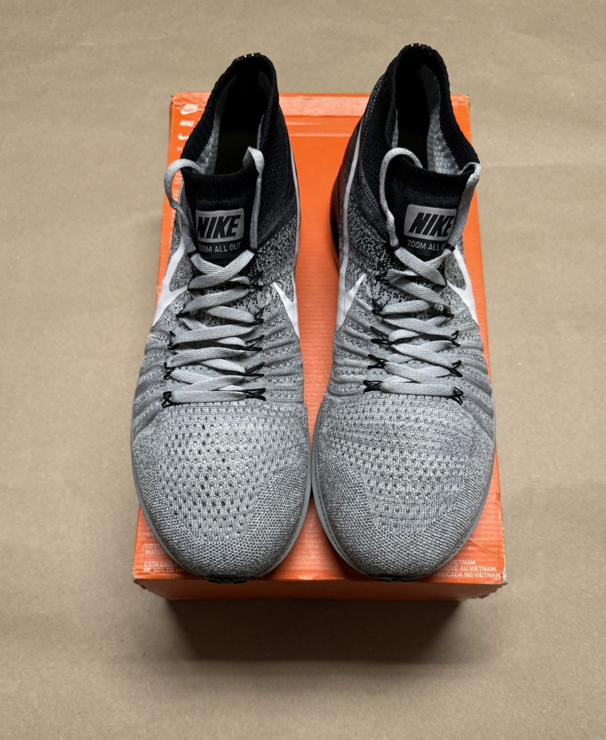 Nike Nike Zoom All Out Flyknit Oreo Mens size 14 running shoes! Size US 14 / EU 47 - 3 Thumbnail
