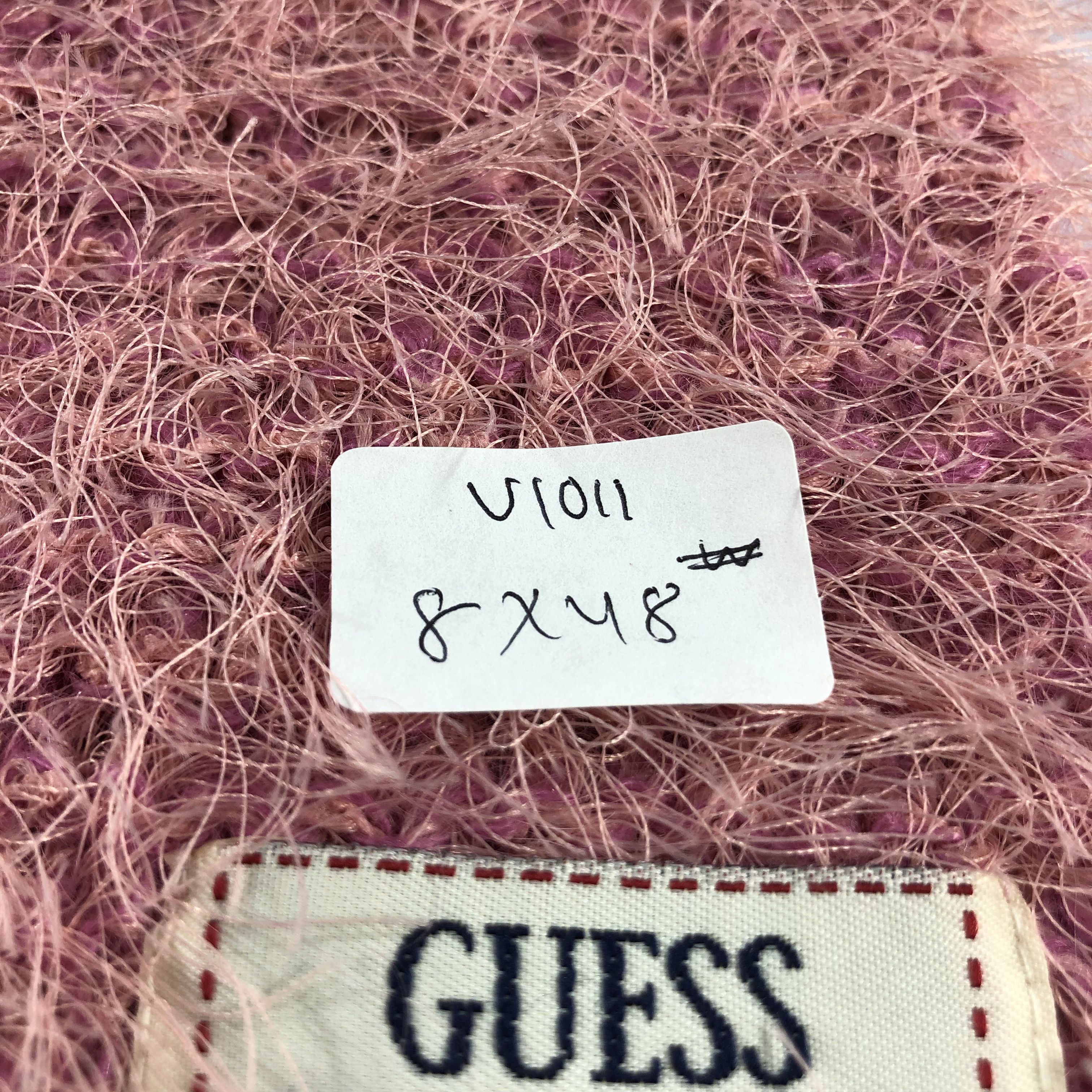 Guess Guess Pink Faux Fur Wool Scarf Muffler V1011 Size ONE SIZE - 6 Thumbnail
