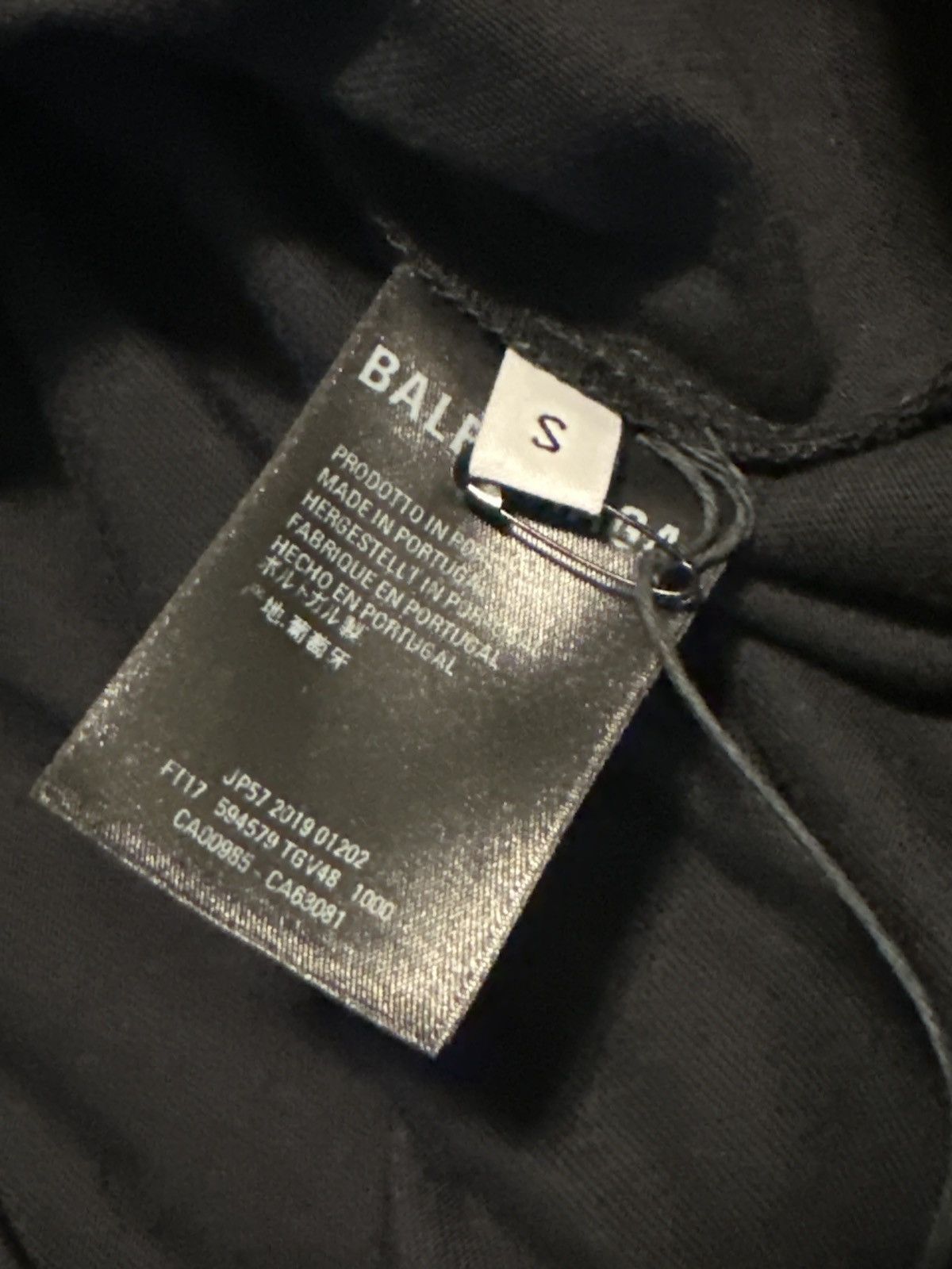 Balenciaga Balenciaga Paris Flag Logo Black Tee *Tags Included* Size US S / EU 44-46 / 1 - 3 Thumbnail