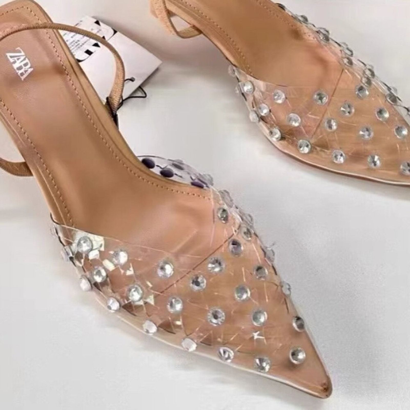 Zara ZARA Vinyl High Heels Size US 8 / IT 38 - 5 Thumbnail