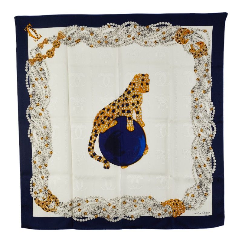 Cartier Cartier Cartier Must de Cartier Panthère Silk Scarf Others Scarf Size ONE SIZE - 1 Thumbnail