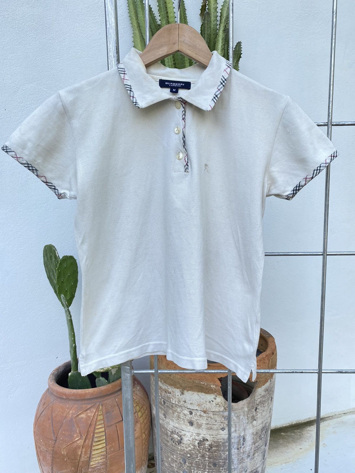 Burberry London Nova check trim classic polo shirt