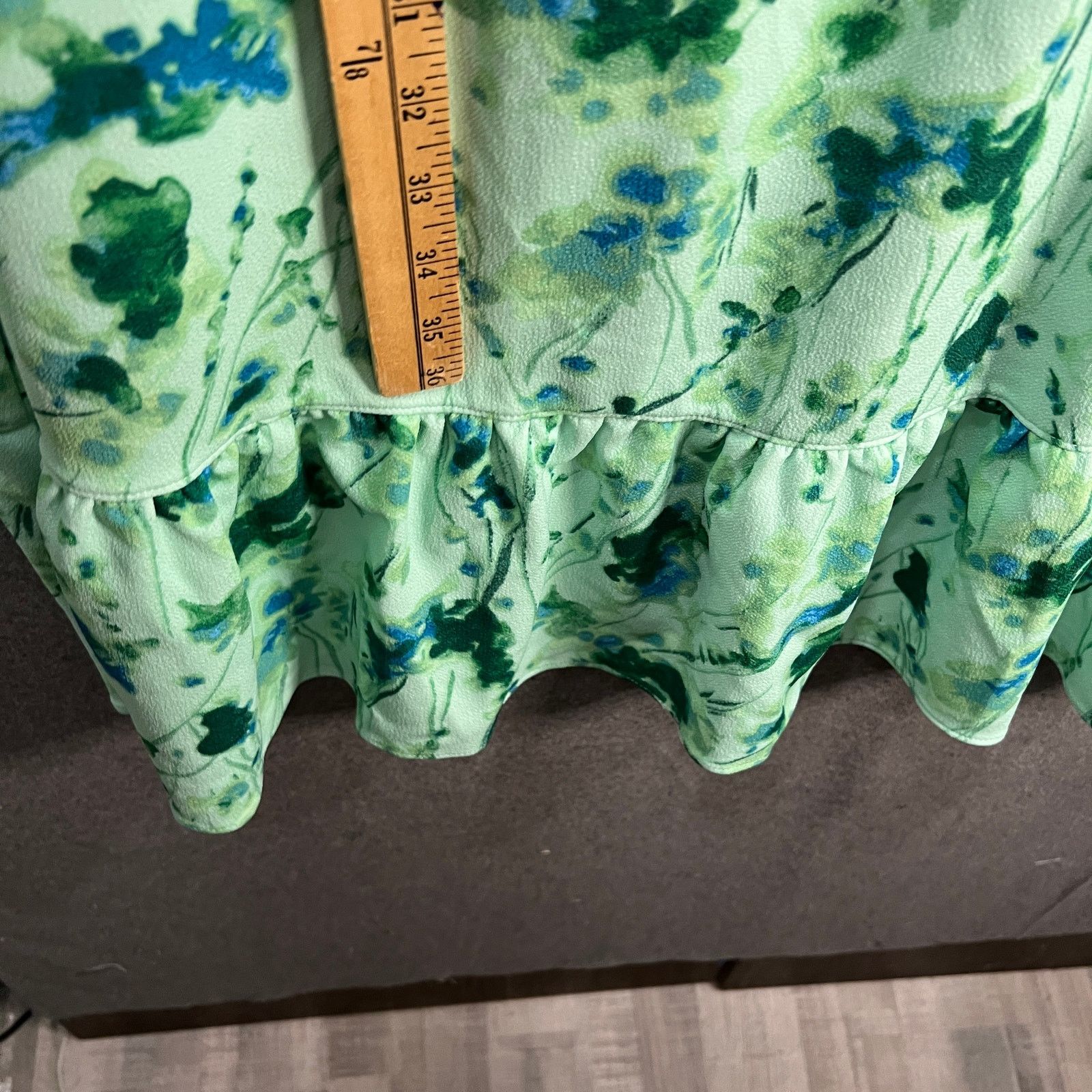 Other Isaac Mizrahi Live! Tall Printed Pebble Knit Dress Green Size XL / US 12-14 / IT 48-50 - 6 Thumbnail