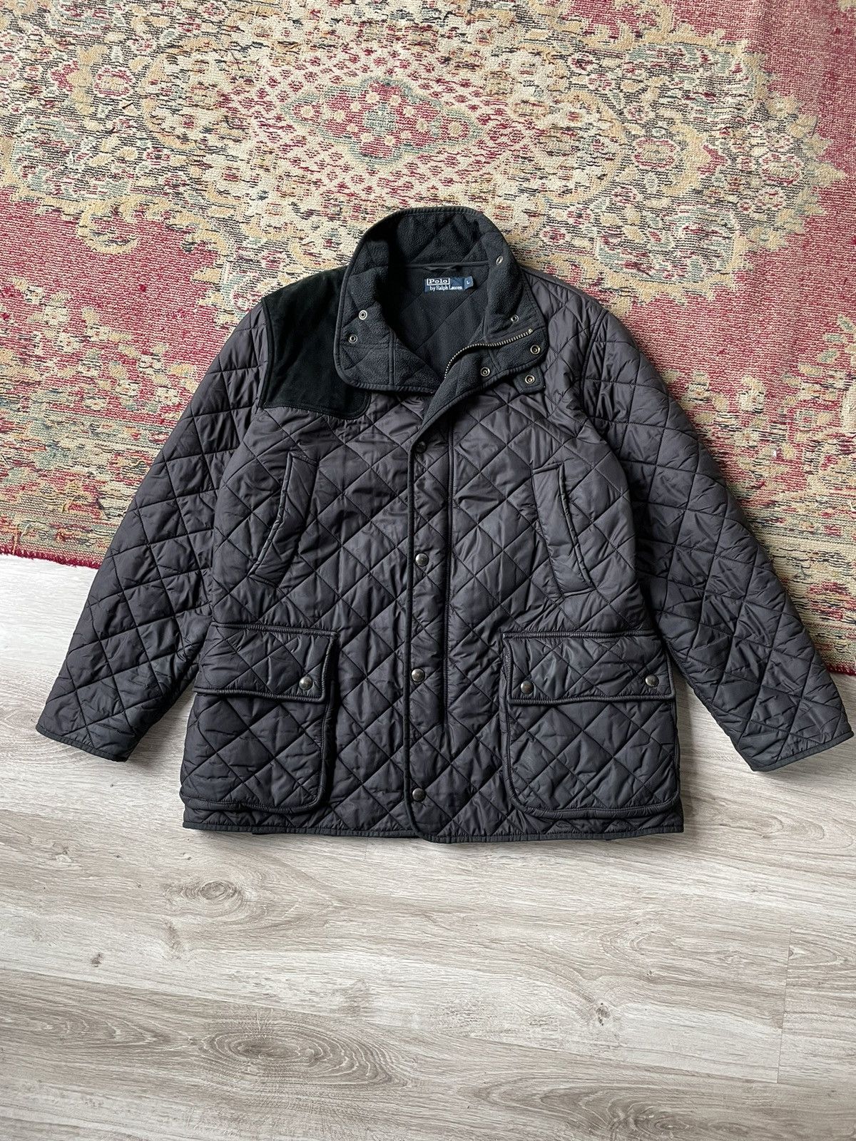 Polo Ralph Lauren Polo Ralph Lauren Quilted Calf Suede Patches Jacket 3636AC Size US L / EU 52-54 / 3 - 1 Thumbnail