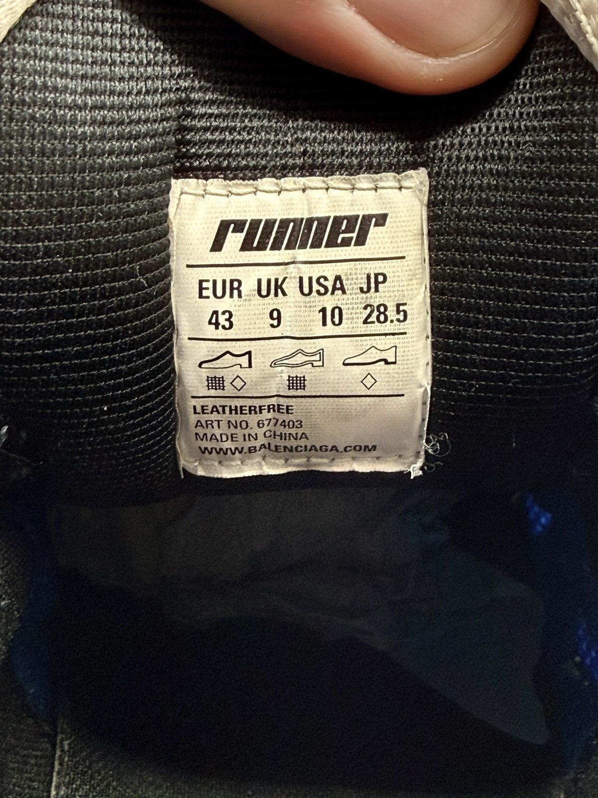 Balenciaga Size 10 - Balenciaga Race Runner Blue Size US 10 / EU 43 - 7 Thumbnail