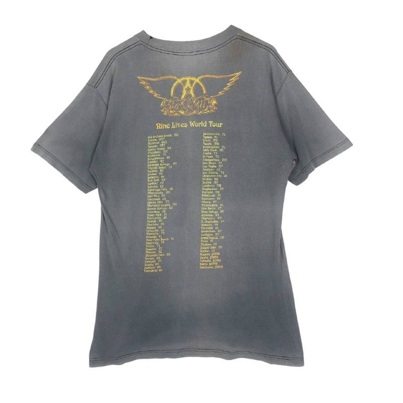 Band Tees × Vintage Vintage Band Aero Smith"Rine Lives World Tour" Men t-shirt Size US L / EU 52-54 / 3 - 5 Thumbnail