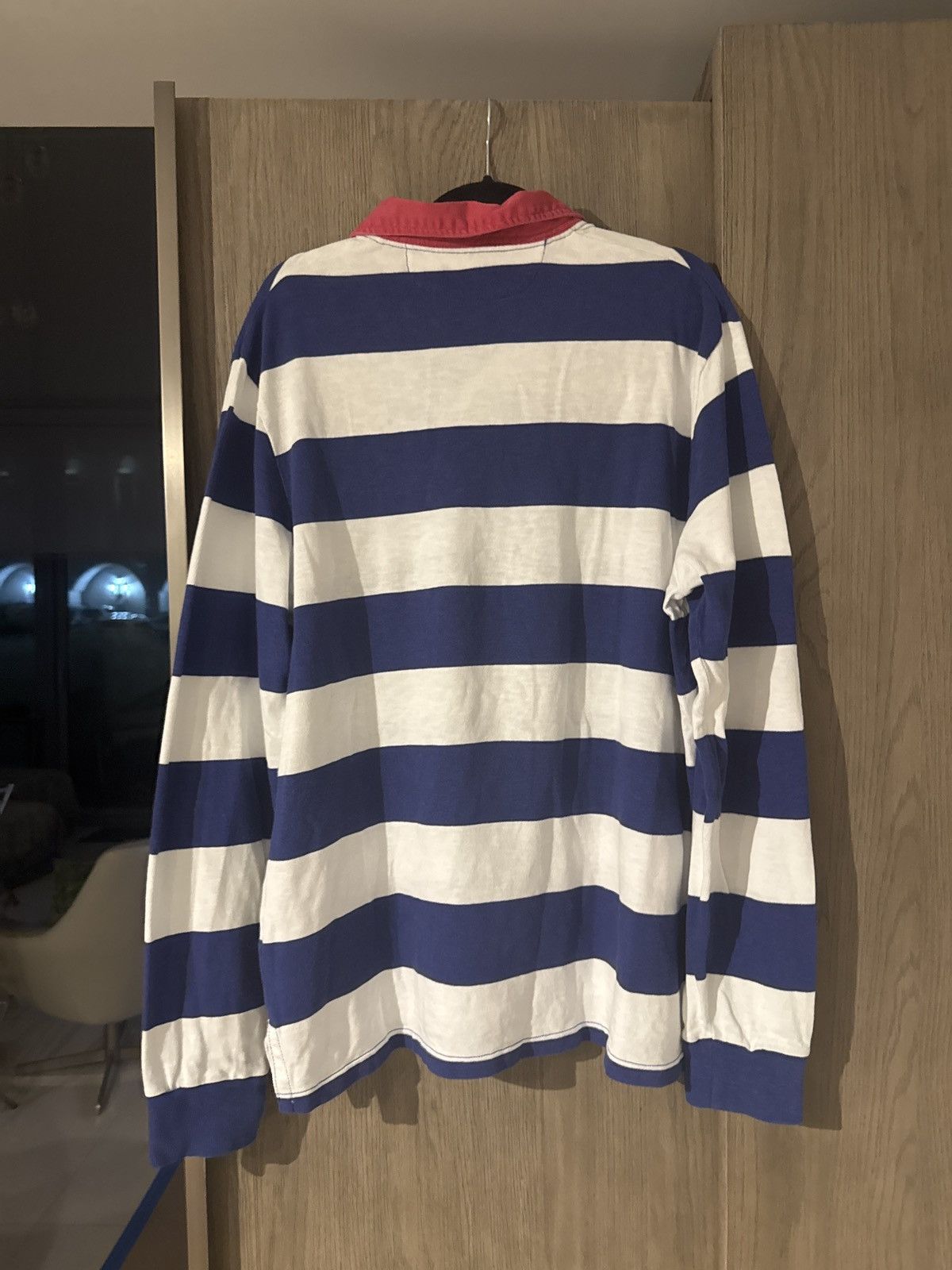 Polo Ralph Lauren Vintage Polo Ralph Lauren Striped Scribble Rugby Size US XL / EU 56 / 4 - 4 Thumbnail