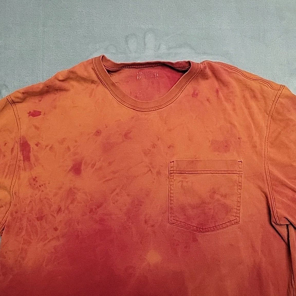 CO Duluth Trading Co Longtail T Shirt Mens XL Red Faded Pocket Crewneck Tee Shirt Size US XL / EU 56 / 4 - 2 Thumbnail