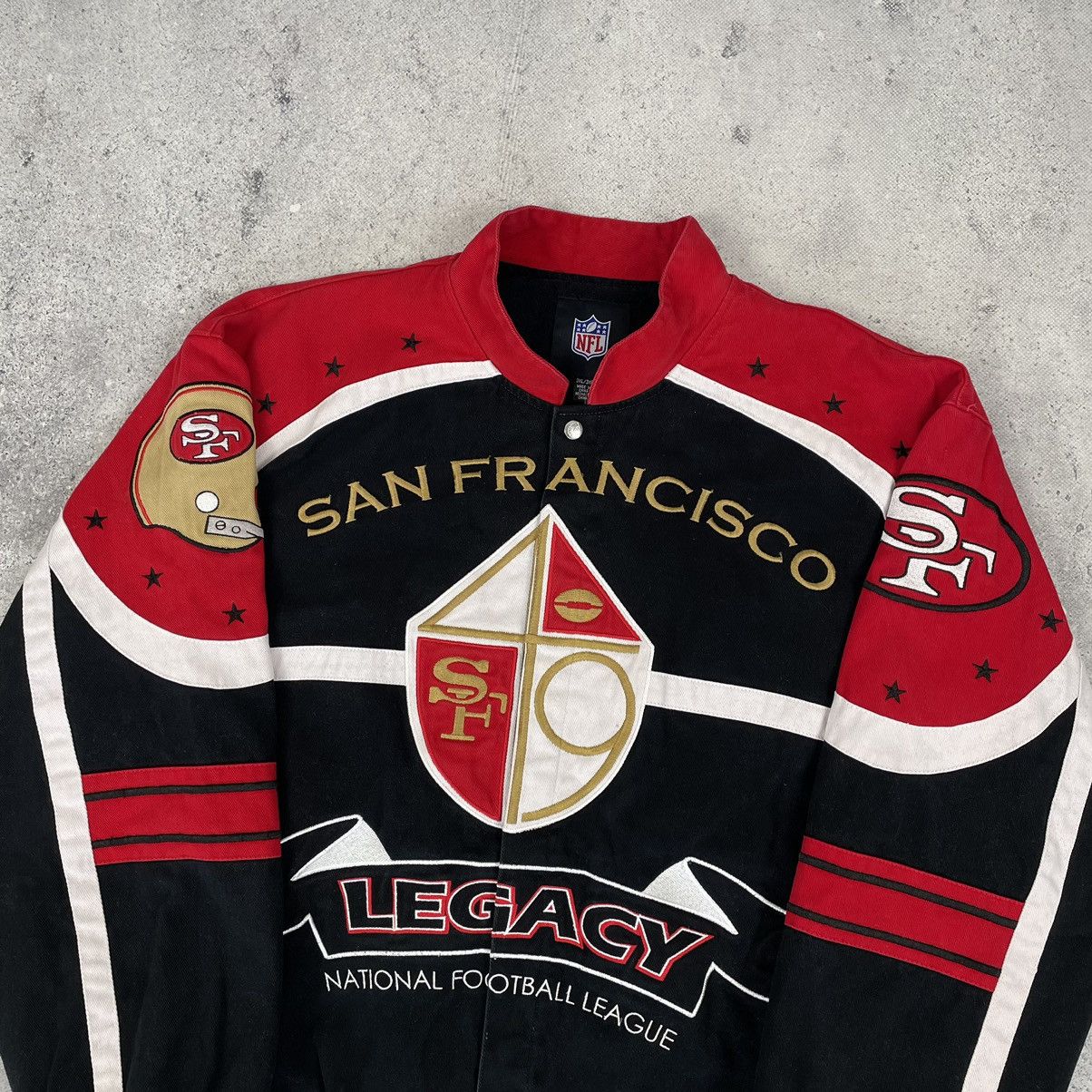 NFL San Francisco 49ers 2009 NFL Legacy Twill Jacket Size US XXL / EU 58 / 5 - 2 Thumbnail