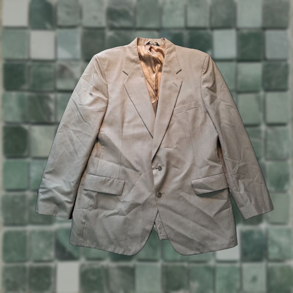 Vintage VINTAGE Kuppenheimer mens Suit Size 42 Tan Pinstripe Made in USA Vintage Size 42R - 1 Thumbnail