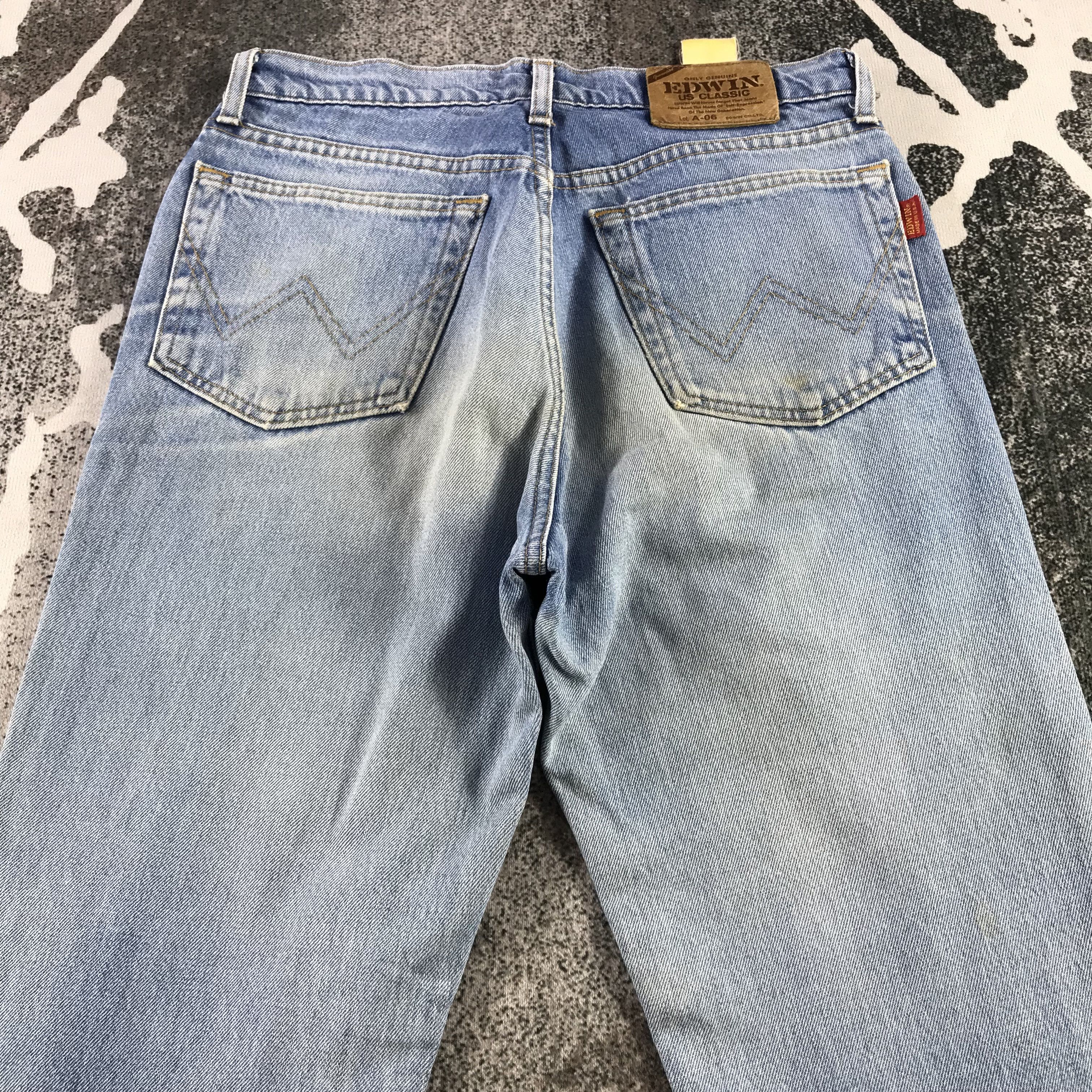 Edwin Vintage Edwin USA Jeans Distressed Denim KJ3377 Size US 31 - 4 Thumbnail