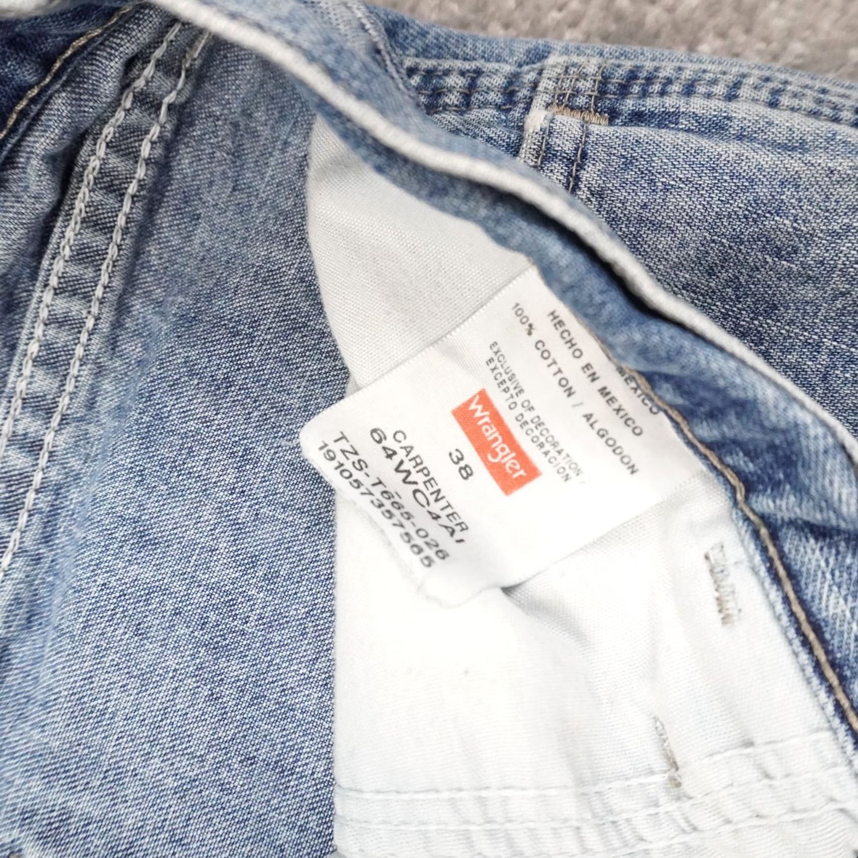 Wrangler Wrangler Cargo Mens 38x10 Blue Denim Medium Wash Shorts Size US 38 / EU 54 - 3 Thumbnail