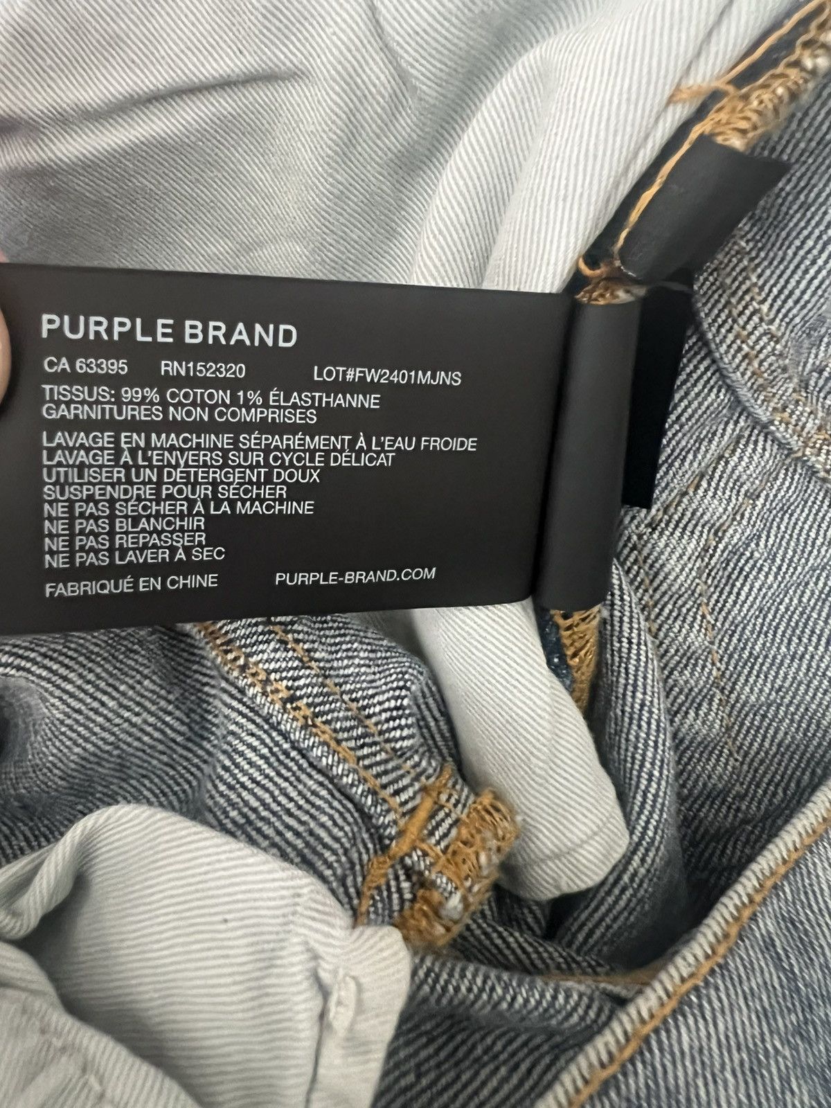 Purple Brand Purple Brand Jeans Mens Shadow Skinny P001 Blue Size 38/34 Size US 38 / EU 54 - 10 Thumbnail