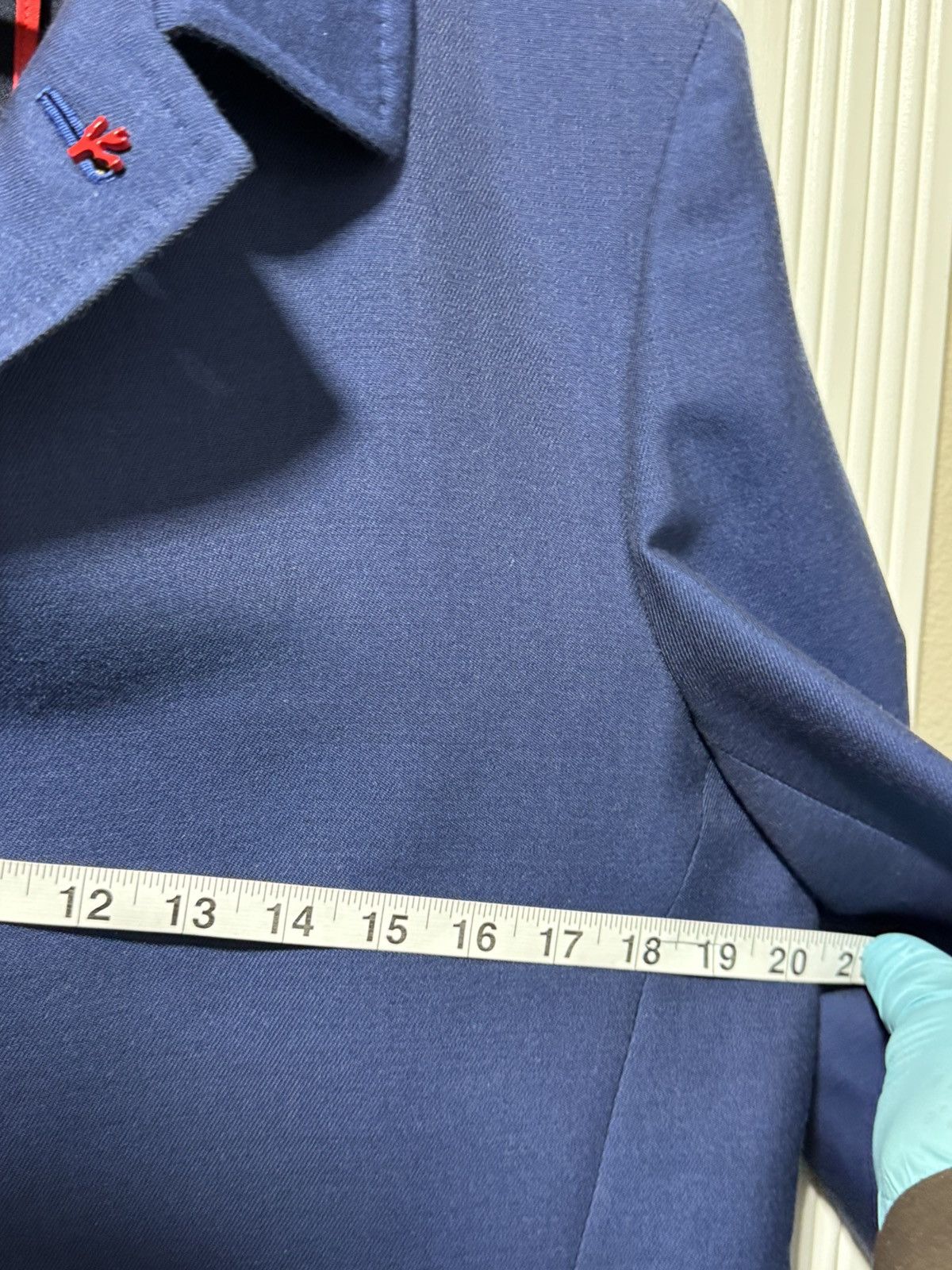 Isaia Napolii Isaia Napoli Mens Luxury Cashmere/Silk Blue Blazer Size US M / EU 48-50 / 2 - 15 Thumbnail