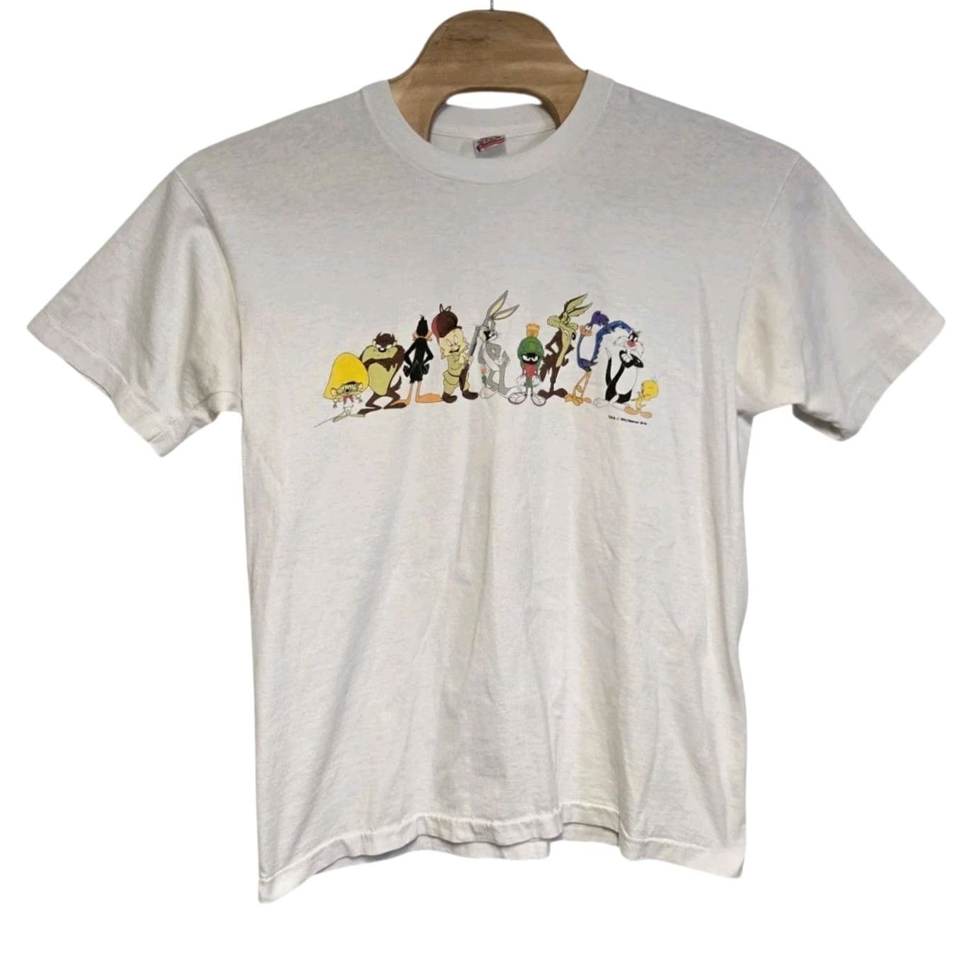 Fruit Of The Loom VINTAGE Looney Tunes T-Shirt Single Stitched 1991 XL 2-Sided Warner Bros Rare White Unisex Adults Regular Theme: Cartoon Bugs Bunny Shirt Mens Girls Size US XL / EU 56 / 4 - 3 Thumbnail