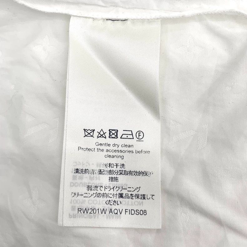 Louis Vuitton Louis Vuitton White logo full-print cotton lace short-slee Size M / US 6-8 / IT 42-44 - 7 Thumbnail