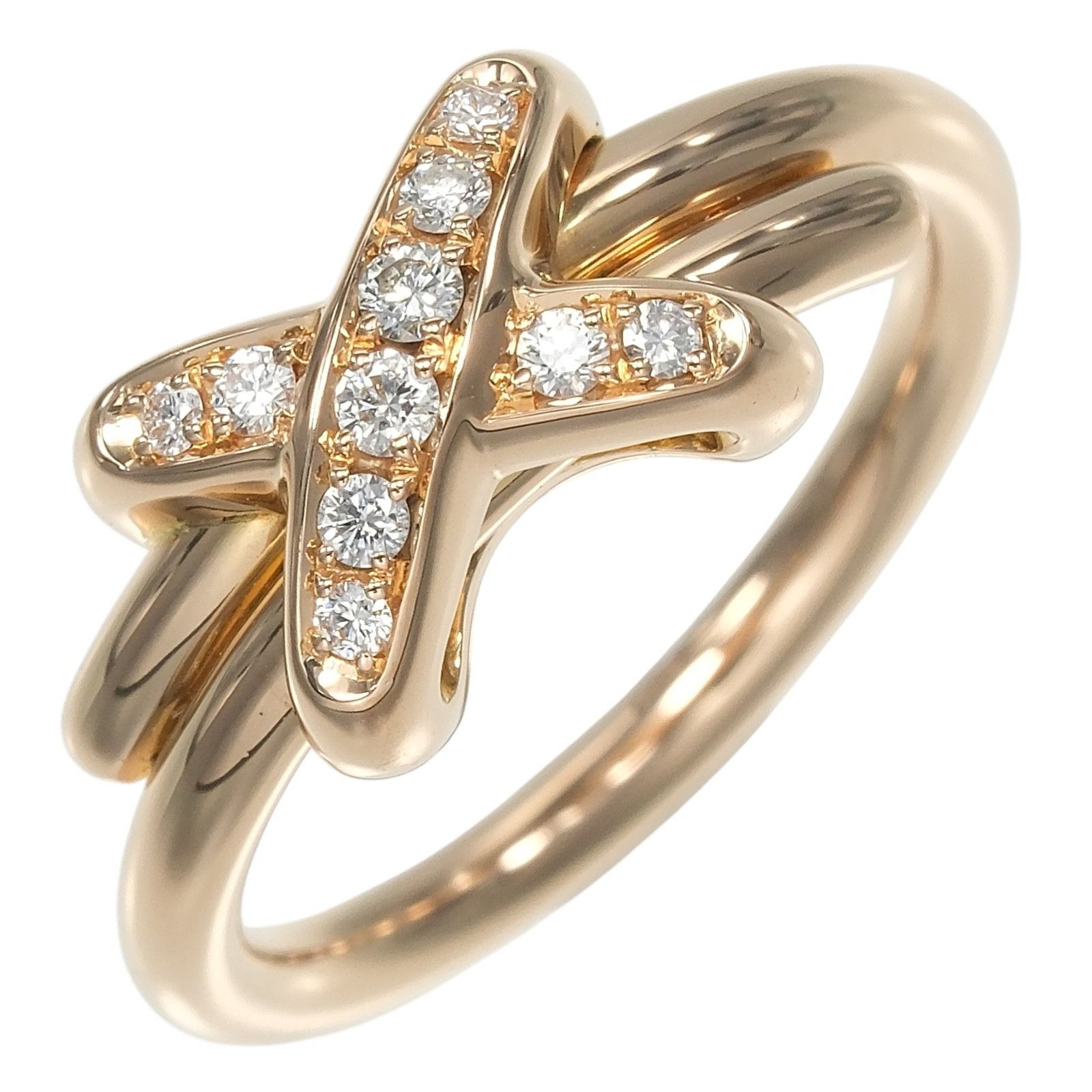 Other Chaumet Chaumet Liens Au750 Pink Gold Diamond Ring Precious Metal Ring DUTY FREE for USA Size ONE SIZE - 1 Thumbnail