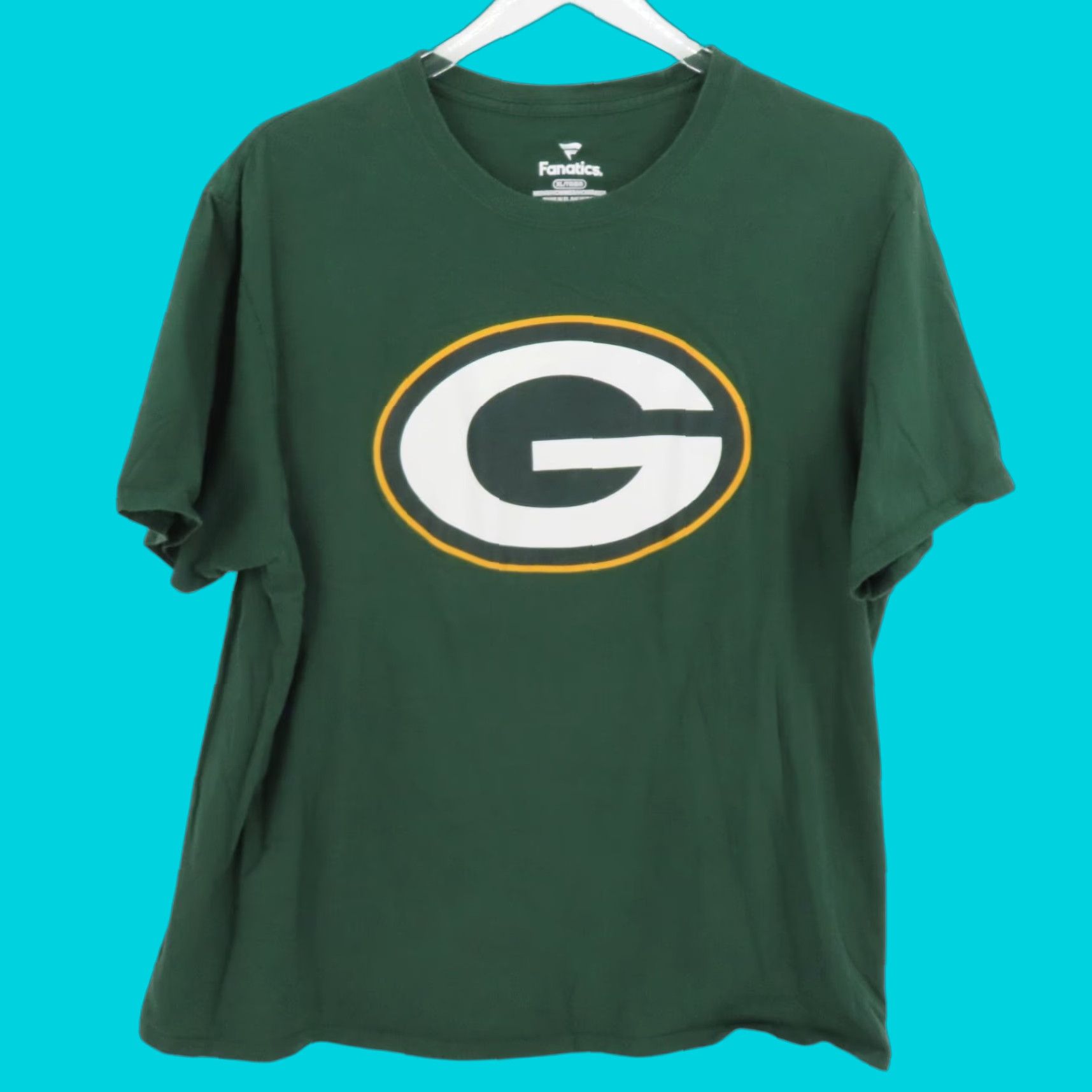 Vintage Fanatics Men XL Green Bay Packers Logo Crew Neck Short Sleeve Shirt Size US XL / EU 56 / 4 - 1 Thumbnail