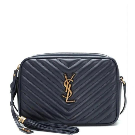 Saint Laurent Paris o1s1wg110924 Size: OS / Lou Leather Shoulder Bag Navy Blue Size ONE SIZE - 1 Thumbnail