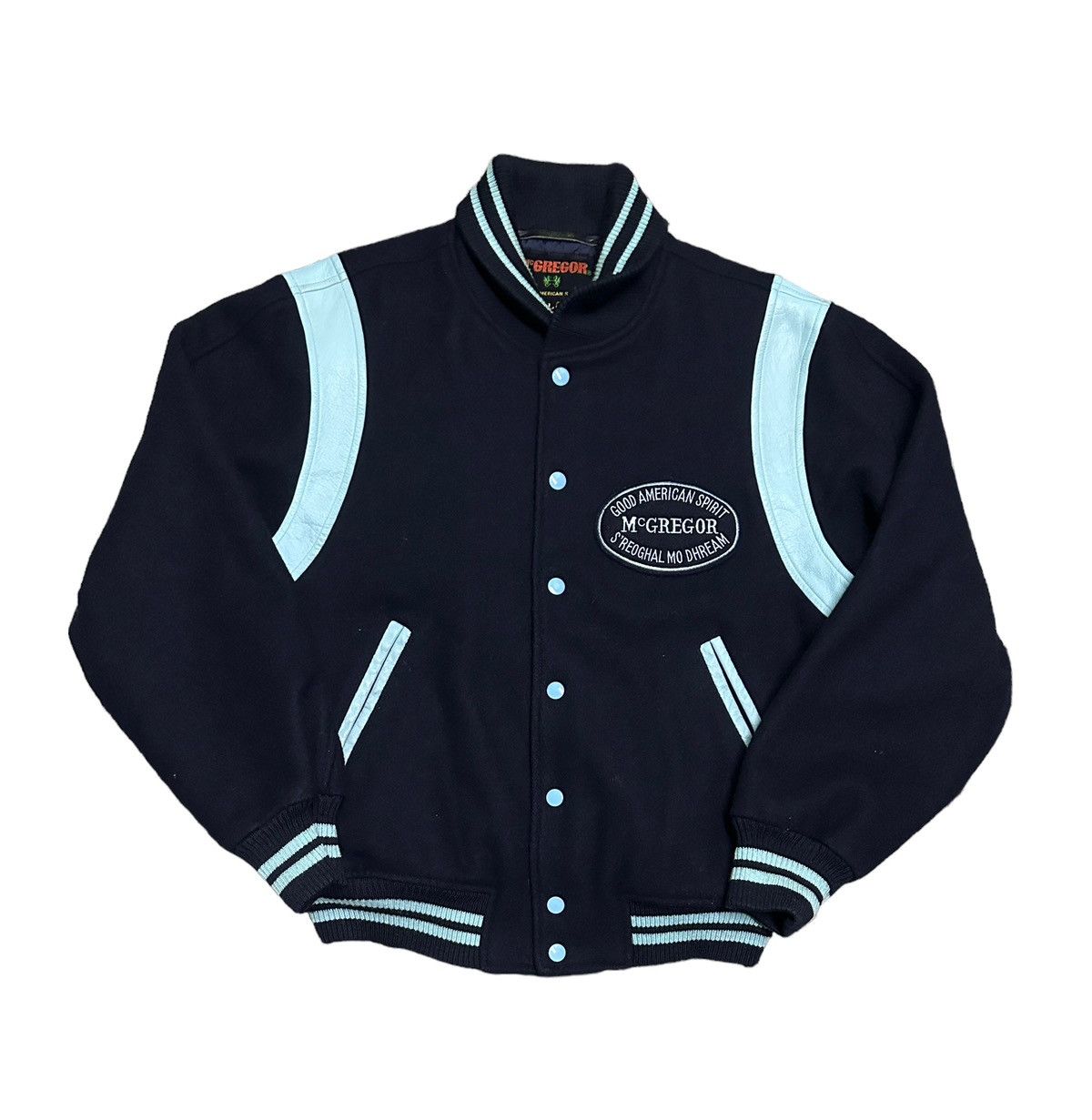 Japanese Brand Mcgregor wool leather varsity jacket Size US L / EU 52-54 / 3 - 4 Thumbnail