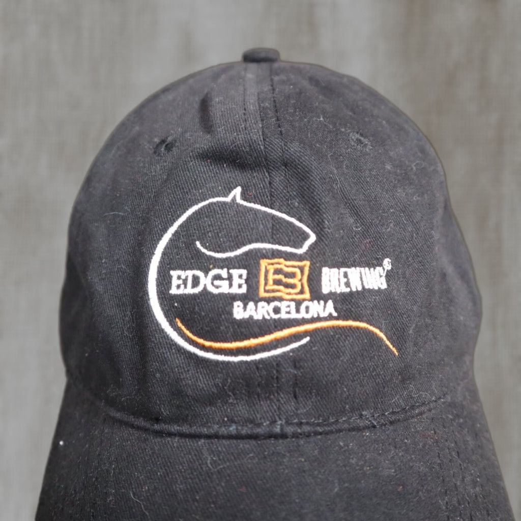 Vintage Edge Brewing Barcelona Logo Black Hat Cap Adult Adjustable Strapback Size ONE SIZE - 1 Thumbnail