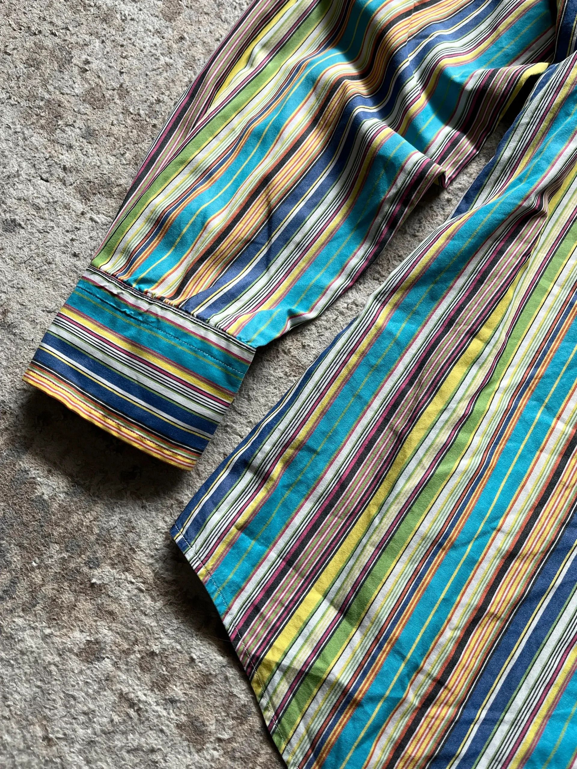 Polo Ralph Lauren Ralph Lauren Curham Custom Fit Sz L Stripped Summer 2000s Size US L / EU 52-54 / 3 - 6 Thumbnail