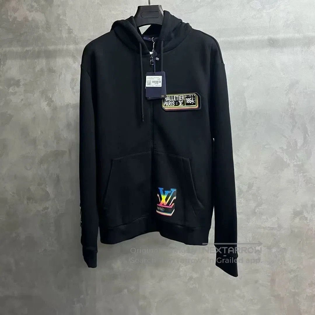 Louis Vuitton black patterned zip-up hoodie from louis vuitton. Size US XXL / EU 58 / 5 - 1 Thumbnail