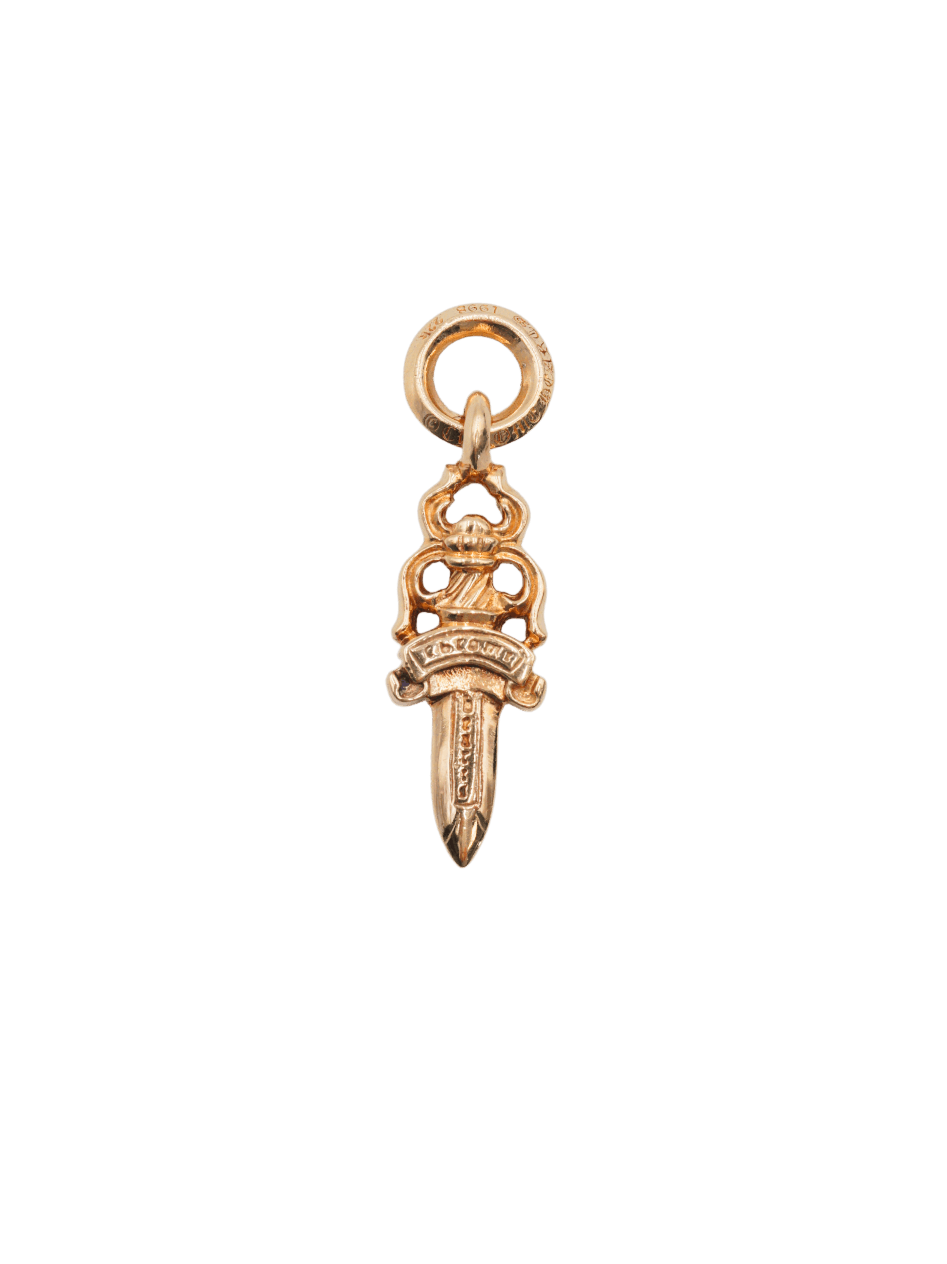 Chrome Hearts Chrome Hearts 22K Gold Dagger with White Diamonds Size ONE SIZE - 2 Thumbnail