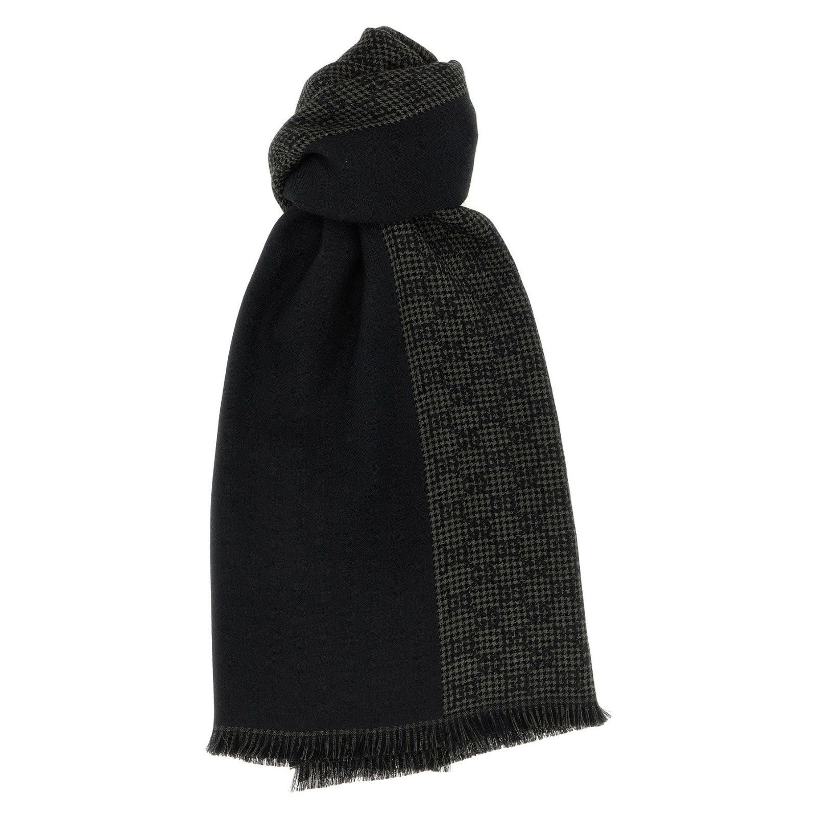 Gucci GUCCI Black GG Wool/Silk Scarf New & Authentic Size ONE SIZE - 1 Thumbnail