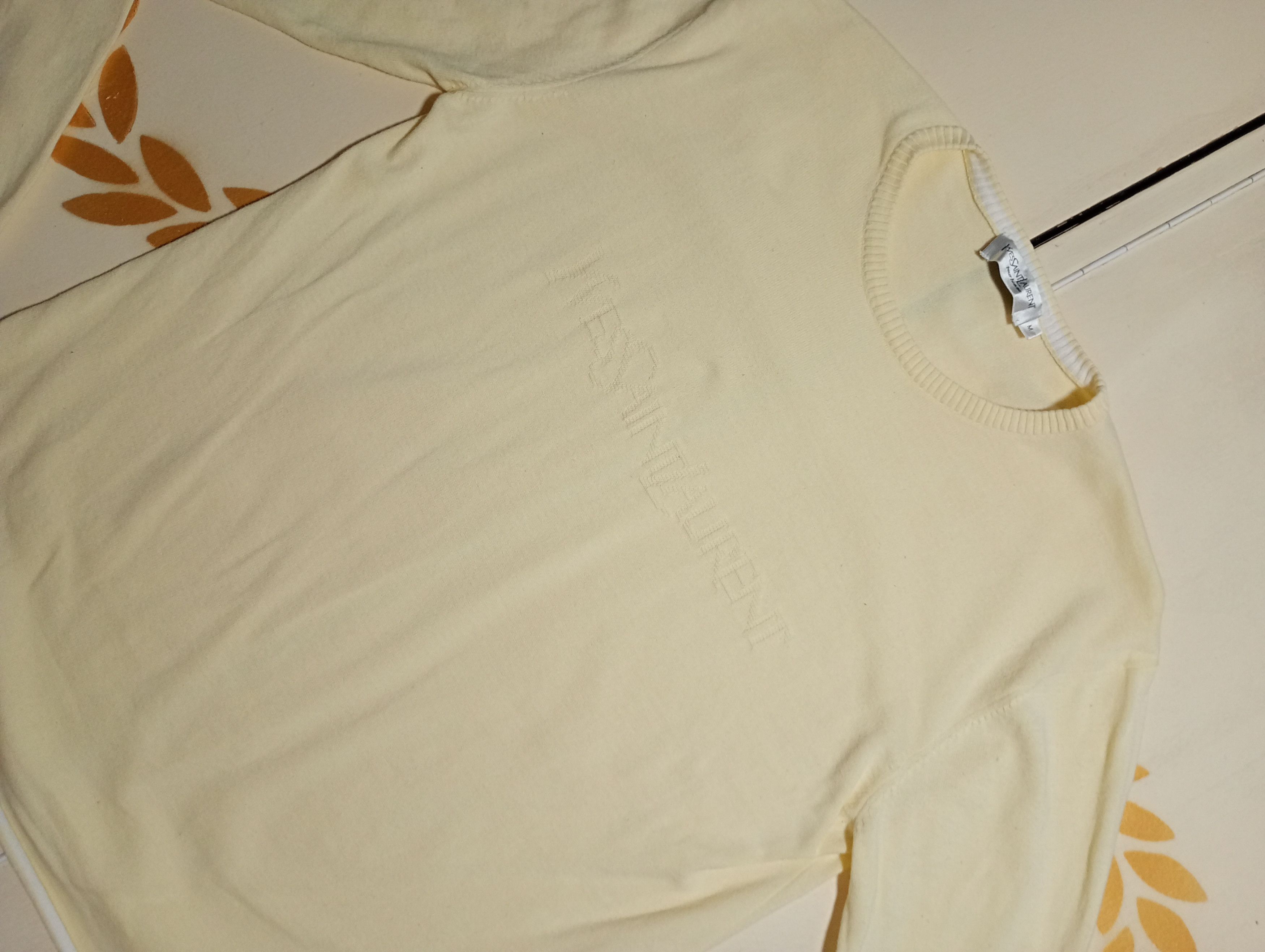 Yves Saint Laurent Yves Saint Laurent Pour Homme Cotton Light Sweater 90's Size US M / EU 48-50 / 2 - 1 Thumbnail