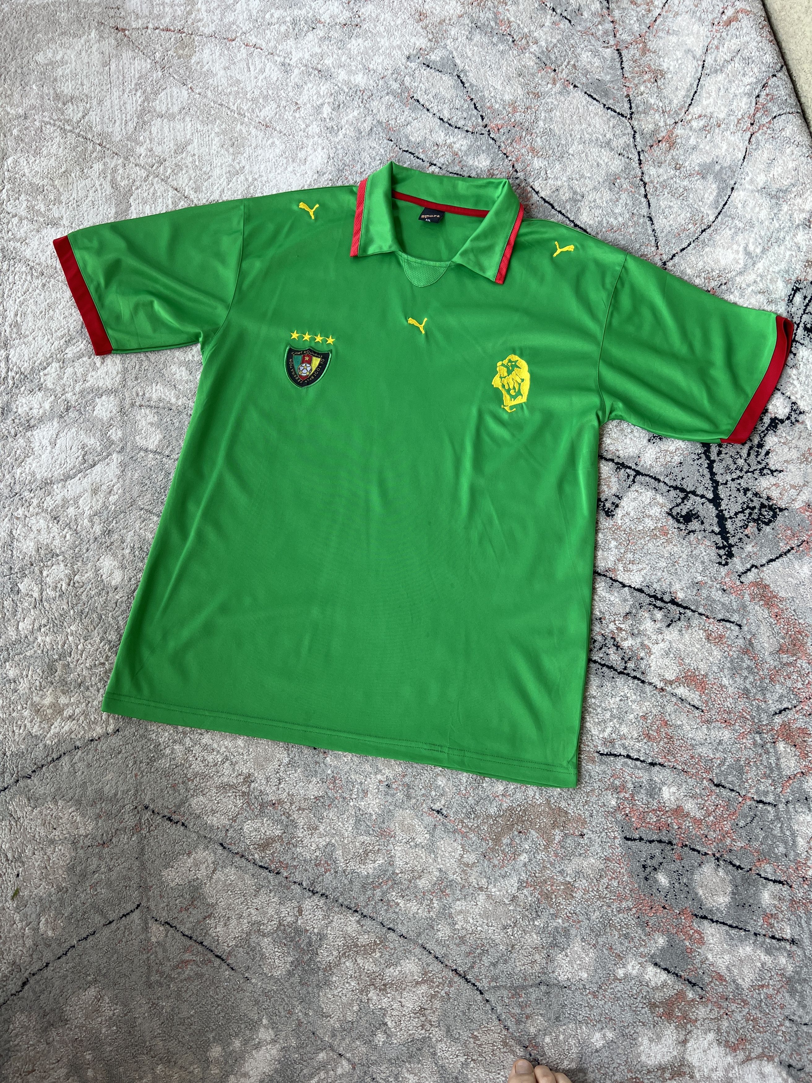Vintage Camerounaise Football Jersey Size US XXL / EU 58 / 5 - 1 Thumbnail