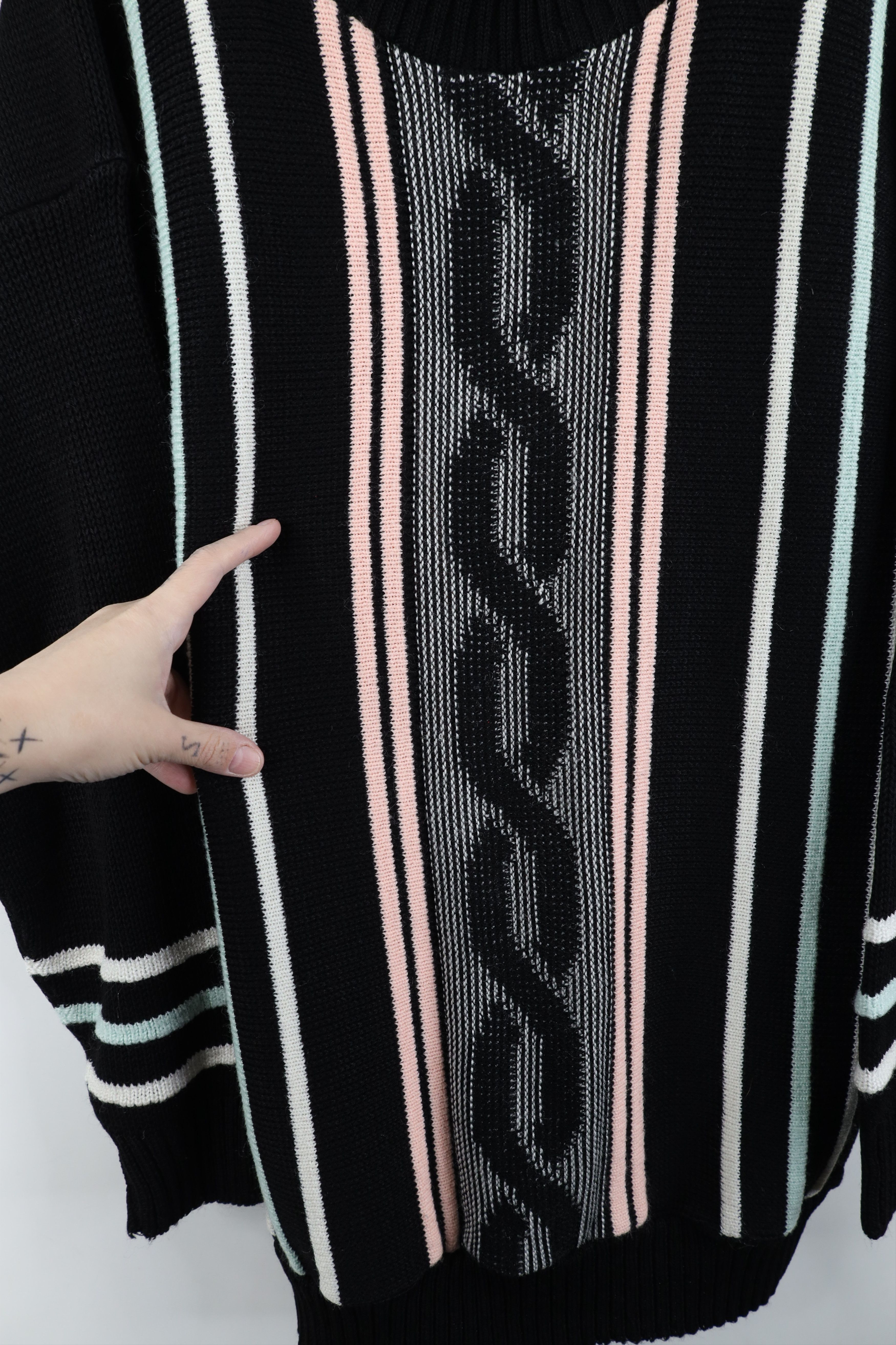 Vintage Vintage 80s 90s Streetwear Knit Mock Neck Sweater USA Size 3XL / US 20-22 - 4 Thumbnail