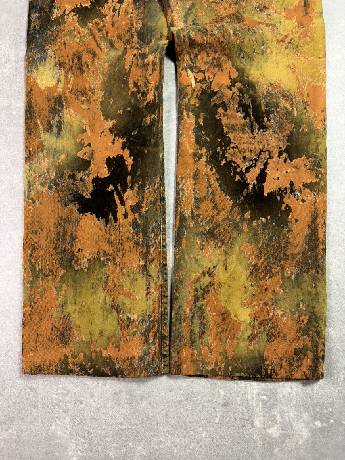 Jean Paul Gaultier 90s Jean Paul Gaultier Moss Camo Trompe L’oeil Pants 32 Size US 32 / EU 48 - 15 Thumbnail