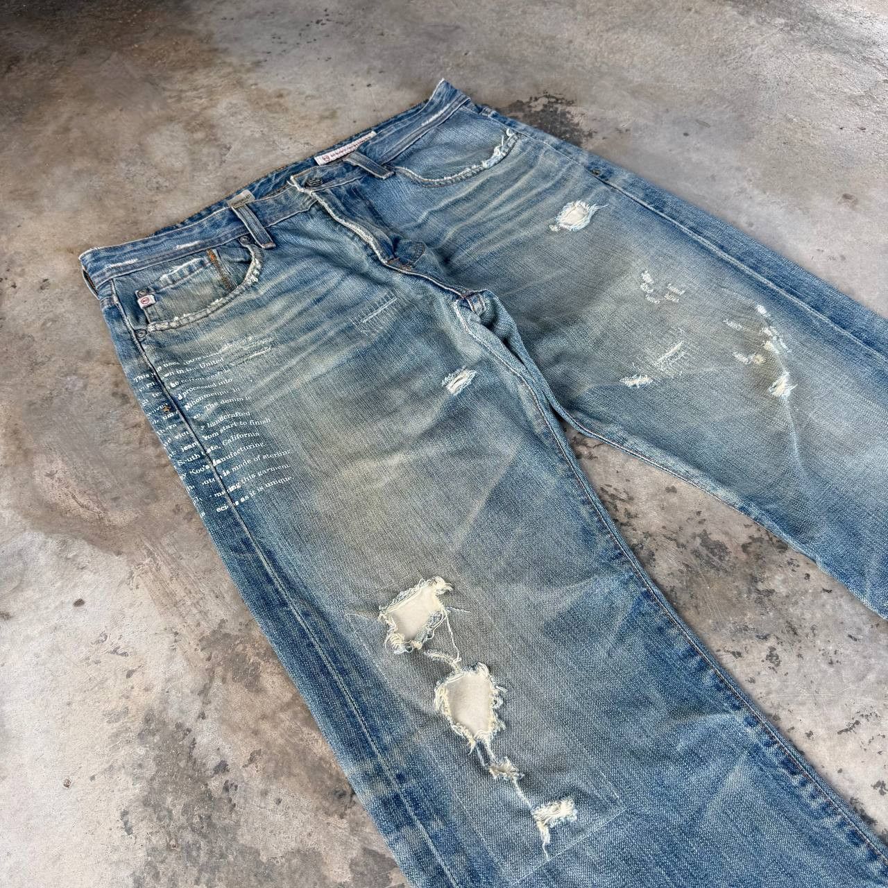 AG Adriano Goldschmied Vintage AG Adriano Goldschmied CampaignLoose Distressed Jean Size US 32 / EU 48 - 7 Thumbnail