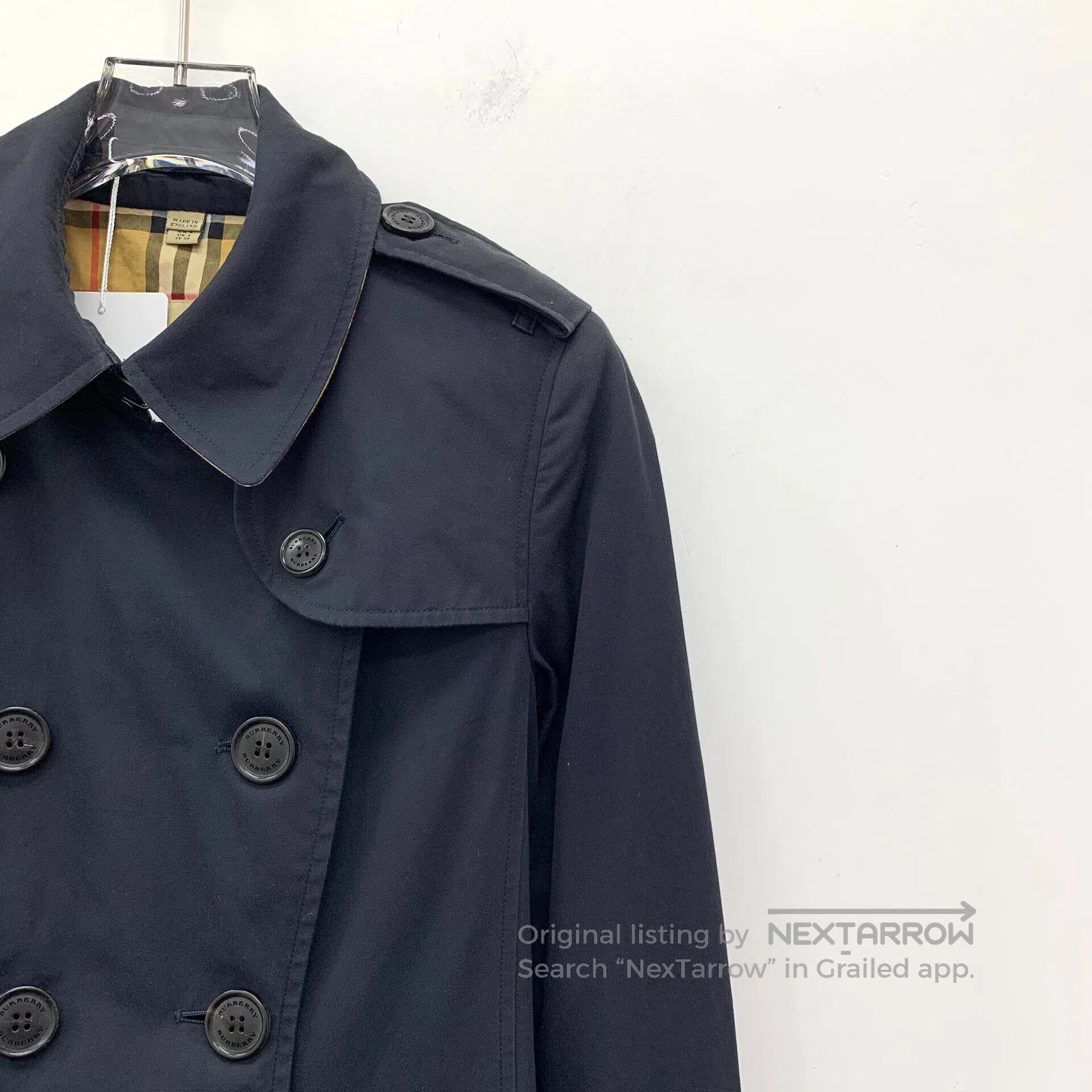 Burberry Burberry Black Cotton Collar Double-breasted Long Sleeve B Size XS / US 0-2 / IT 36-38 - 3 Thumbnail
