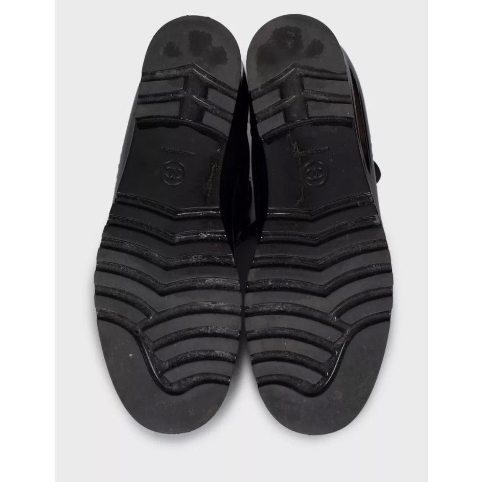 Chanel Chanel Black Lace-Up Textile Rubber Boots Size 38 Size US 7 / IT 37 - 5 Thumbnail