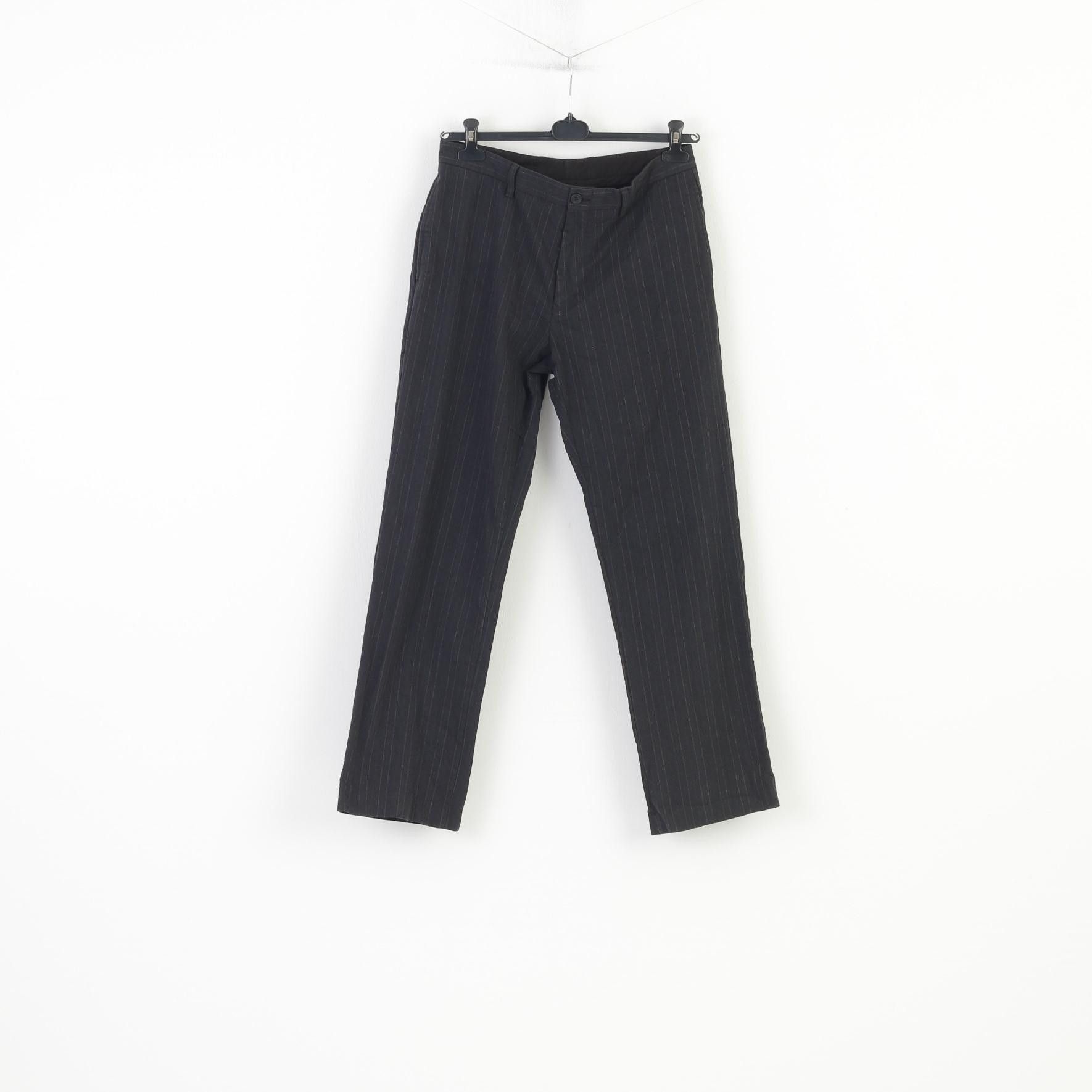 United Colors Of Benetton United Colors Of Benetton Men 50 Trousers Striped 10725 Size US 32 / EU 48 - 1 Thumbnail