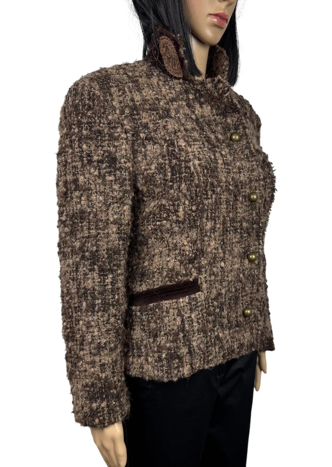 Ermanno Scervino Scervino Street Wool Alpaca Tweed Jacket size I42 US8 Size M / US 6-8 / IT 42-44 - 5 Thumbnail