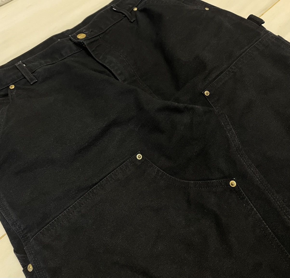 Carhartt VINTAGE CARHARTT B01BLK DOUBLE KNEE PANTS Size US 36 / EU 52 - 3 Thumbnail