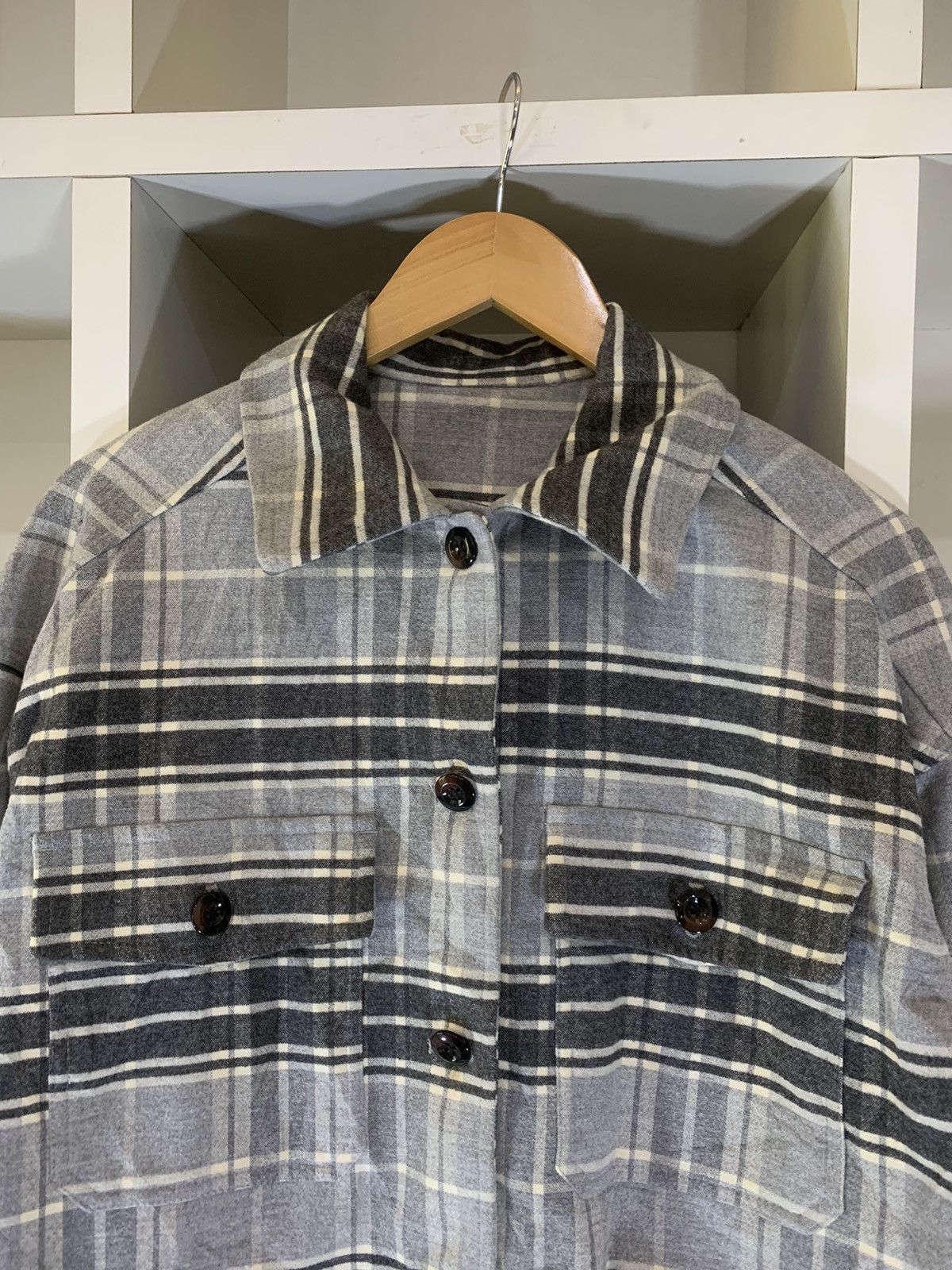 Flannel × GU Flannel Button Jacket Size US L / EU 52-54 / 3 - 5 Thumbnail